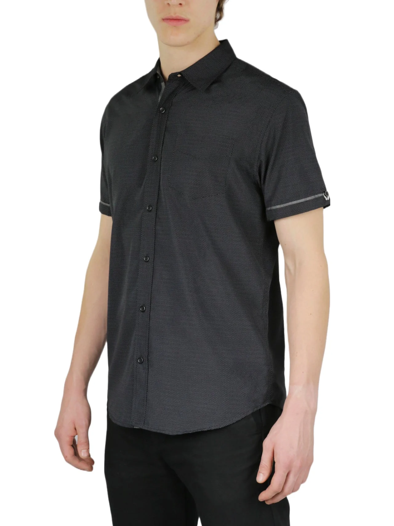 Ditsy Print Short Sleeve Shirt - Image 3