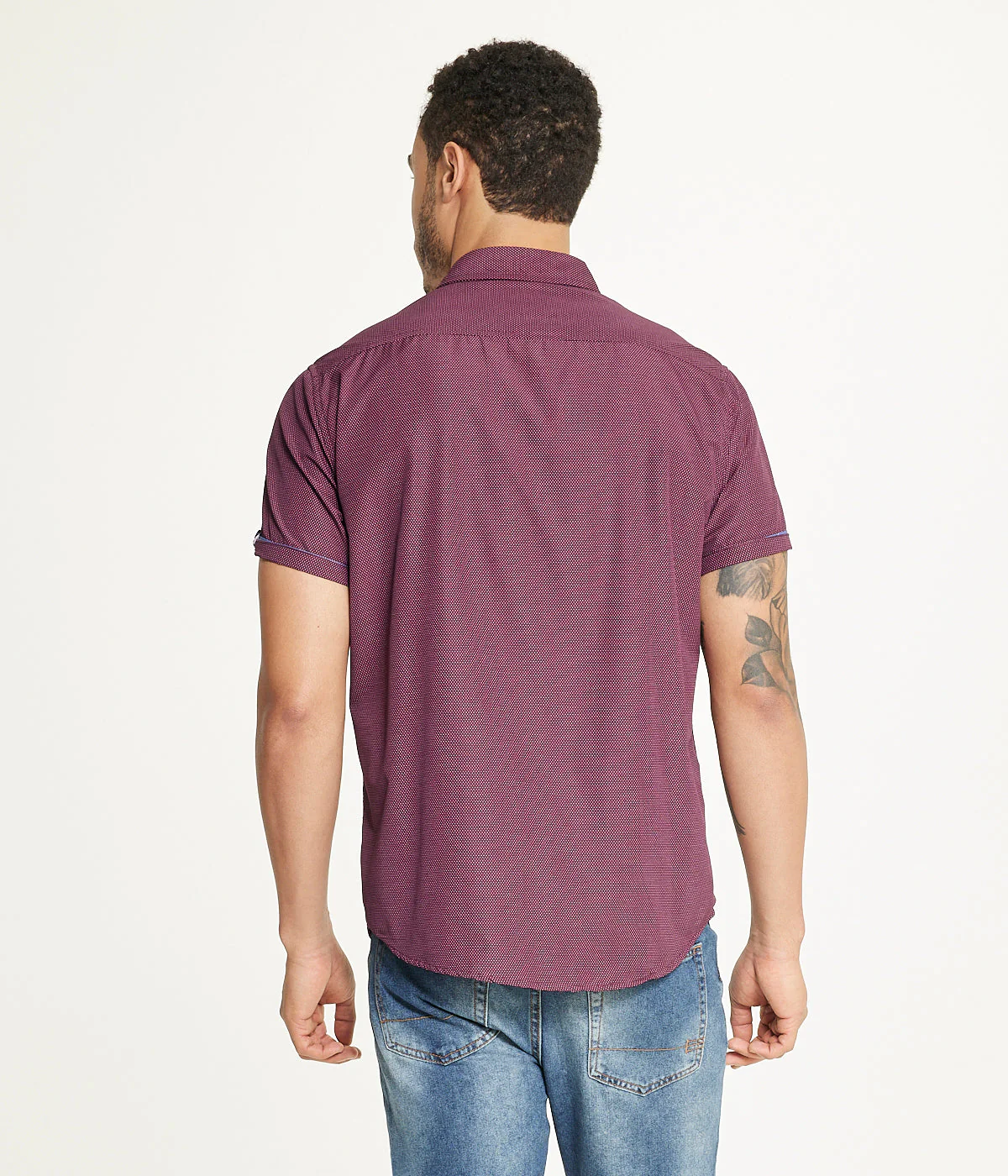 Ditsy Print Short Sleeve Shirt - Image 2