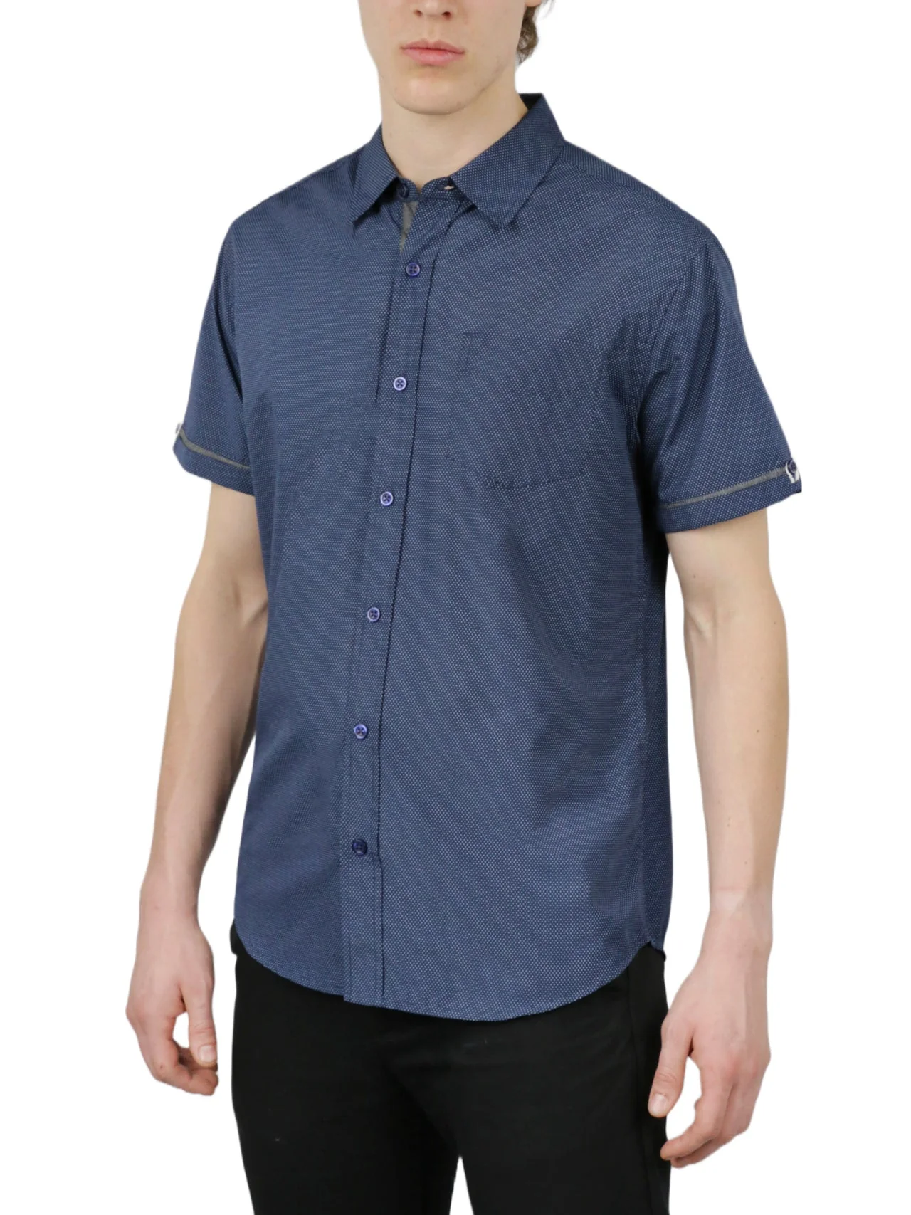Ditsy Print Short Sleeve Shirt - Image 3