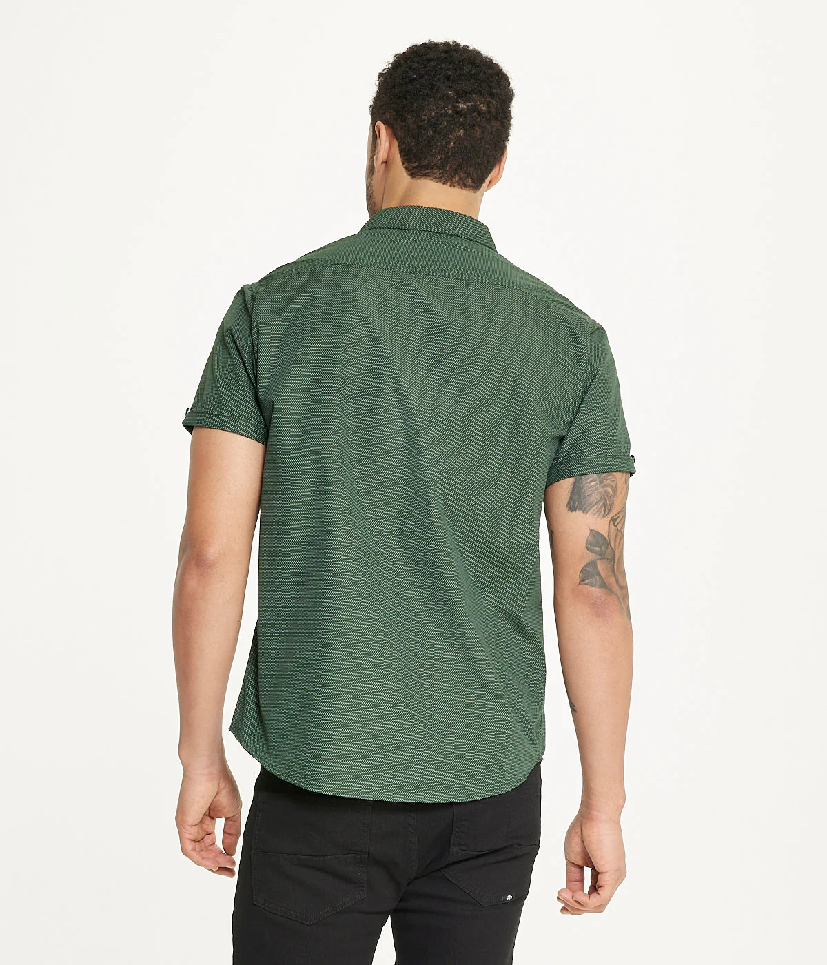 Ditsy Print Short Sleeve Shirt - Image 2