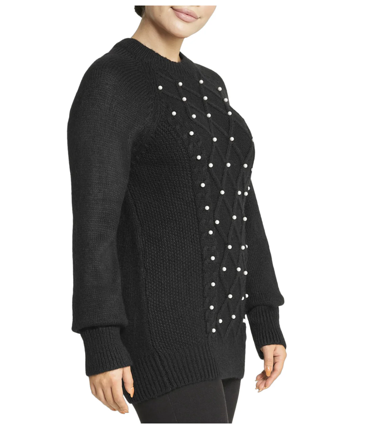 Embellished Cable Pullover - Image 3