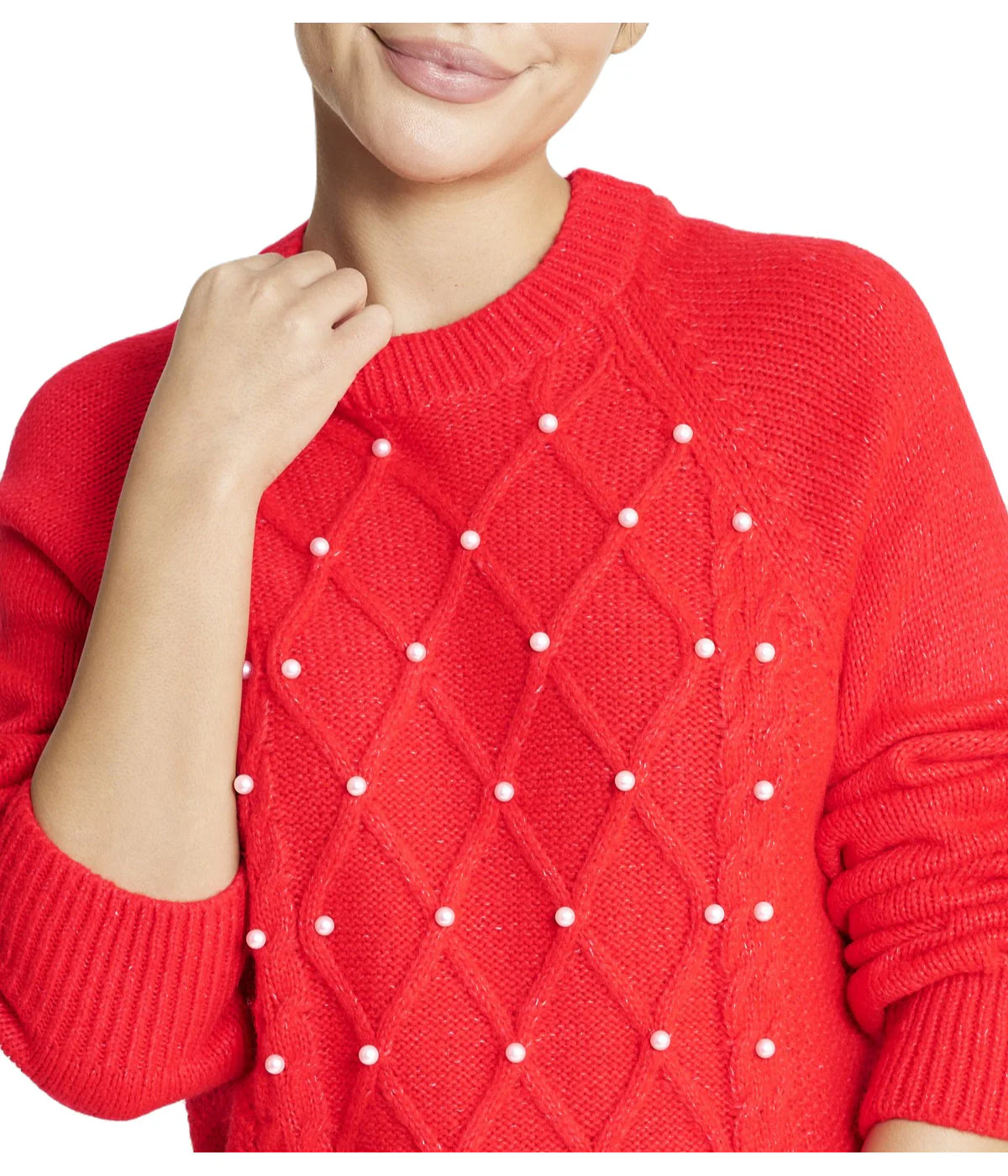 Embellished Cable Pullover - Image 4