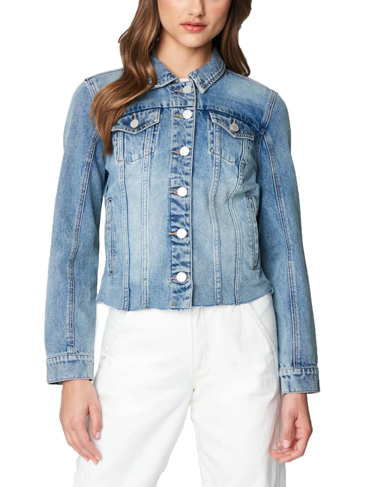 Fitted Denim Jacket - Image 2