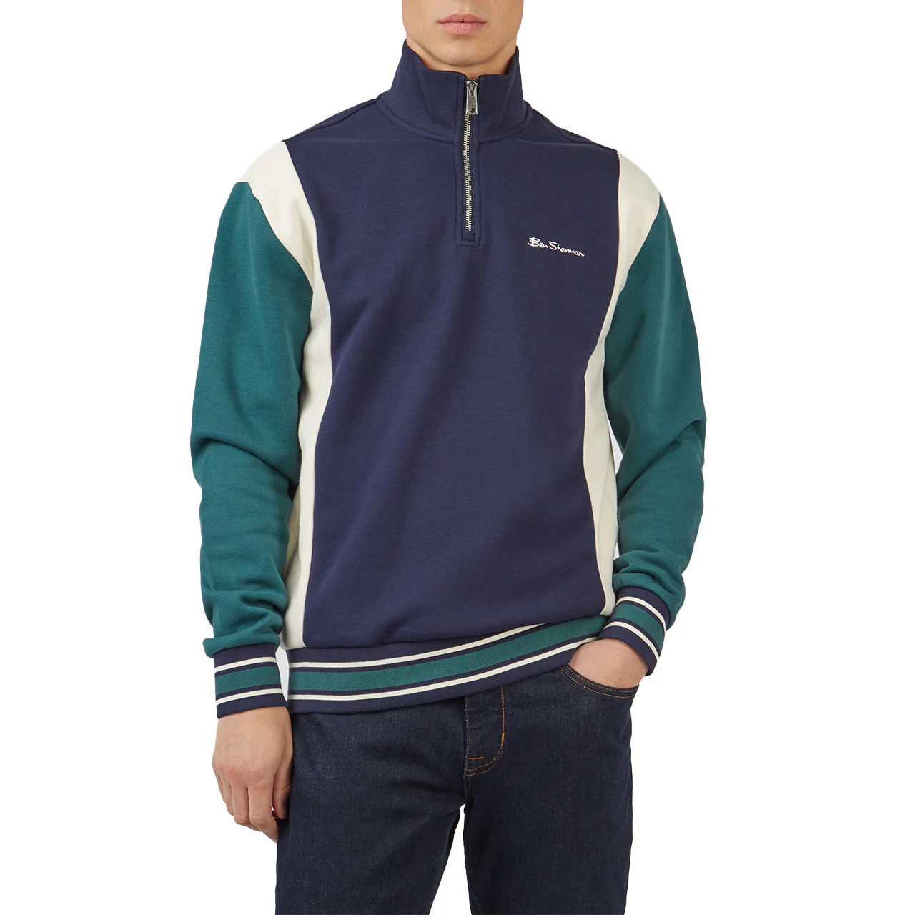 Funnel Neck with Half Zip Fastening - Image 2