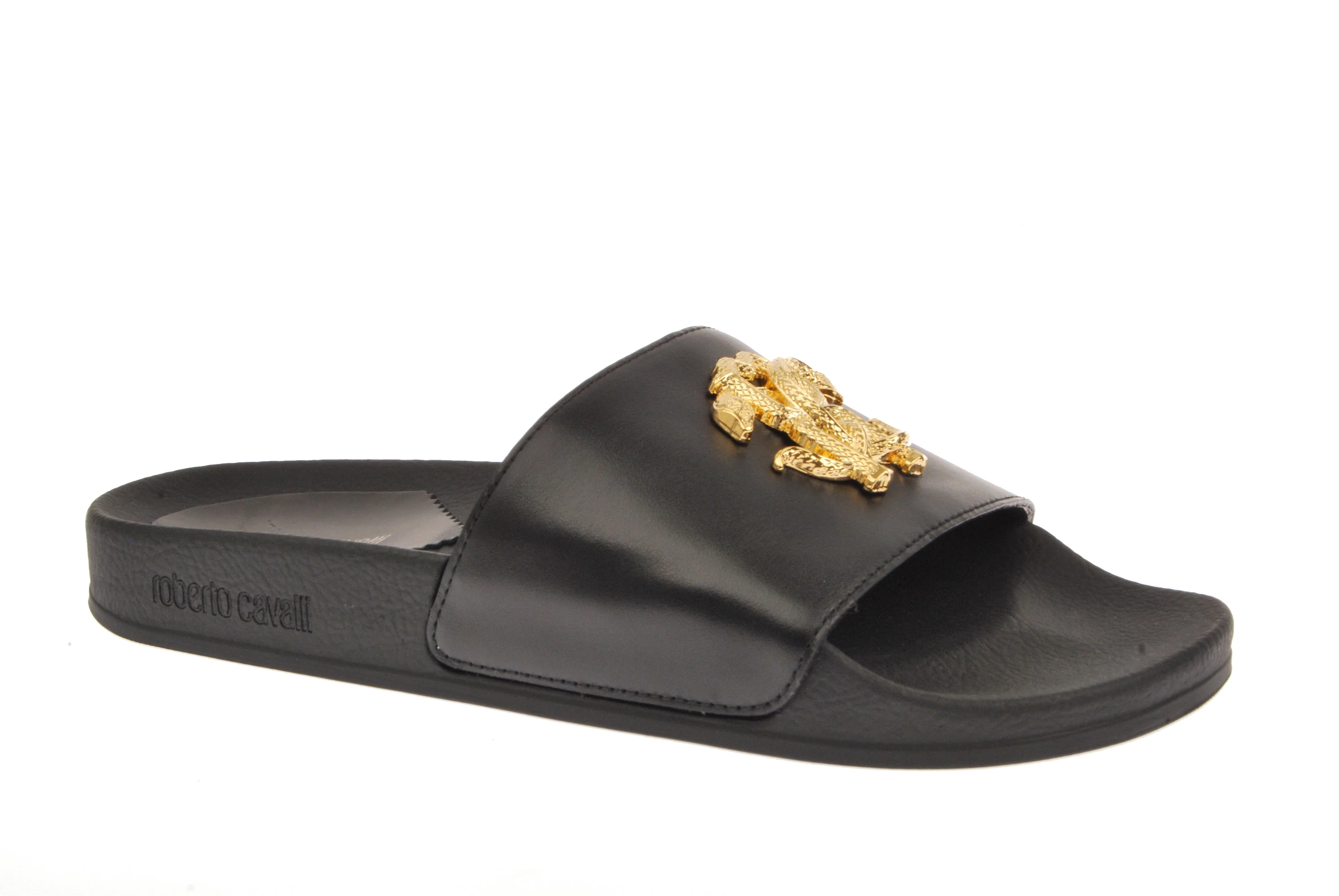 Gold Crest Leather Sport Slide - Image 2