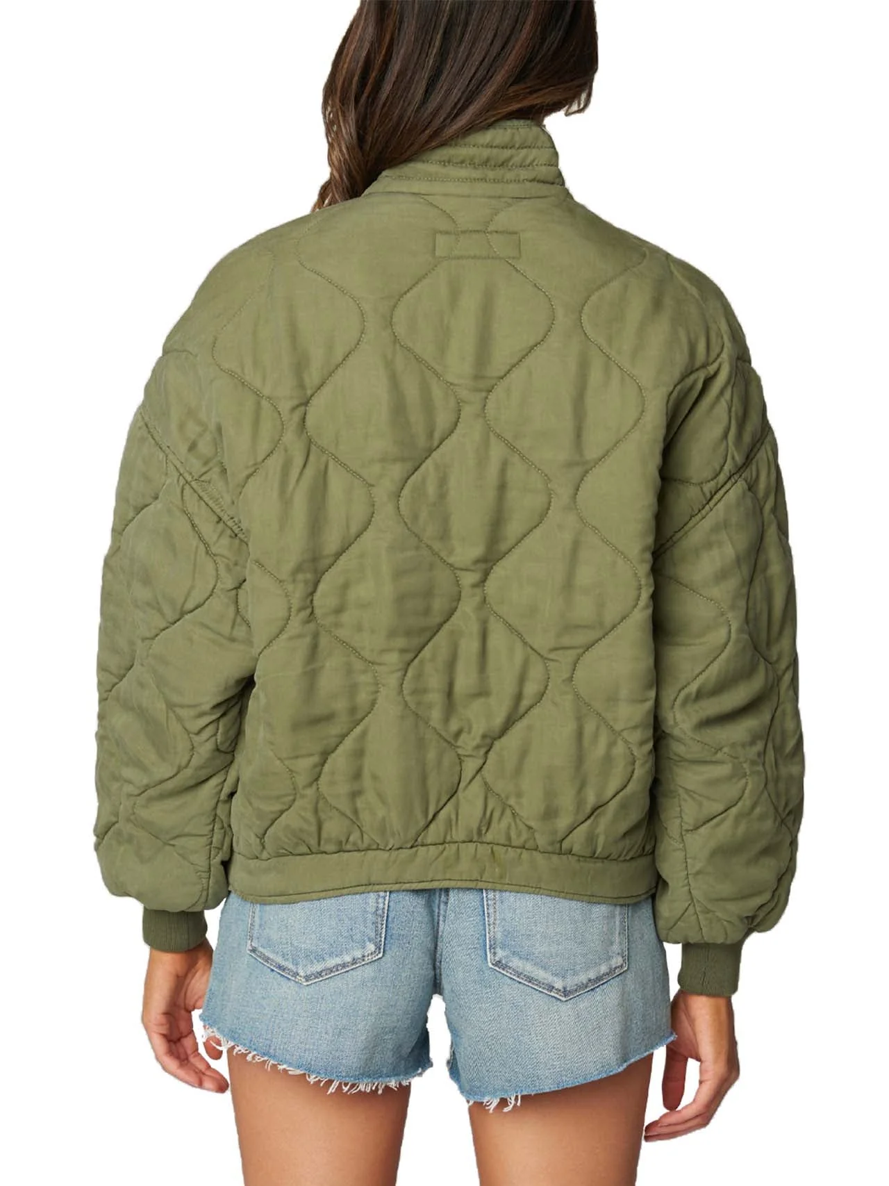 Green Quilted Jacket - Image 3