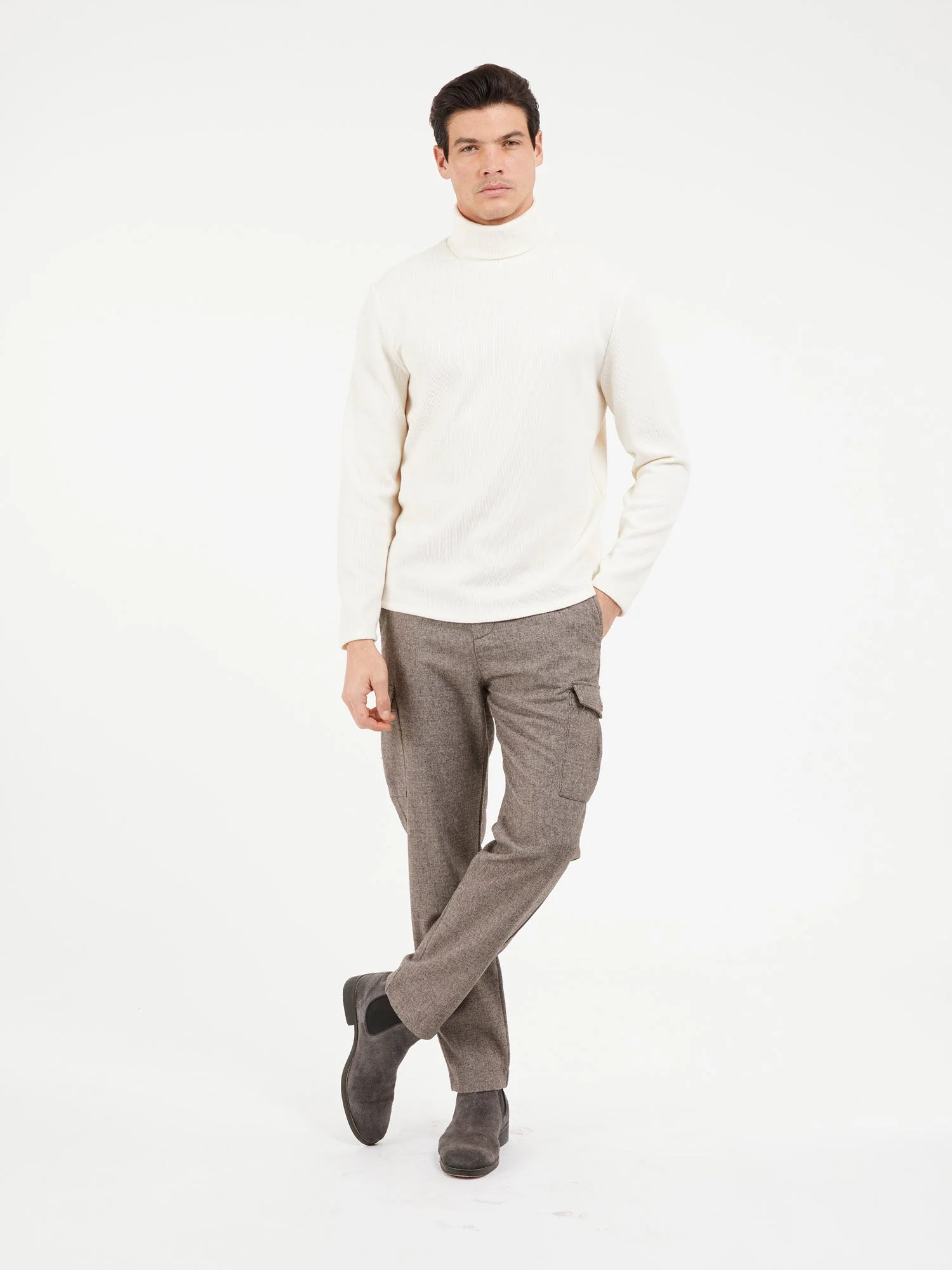 Reeves Long Sleeve Rib Rollneck - Image 3