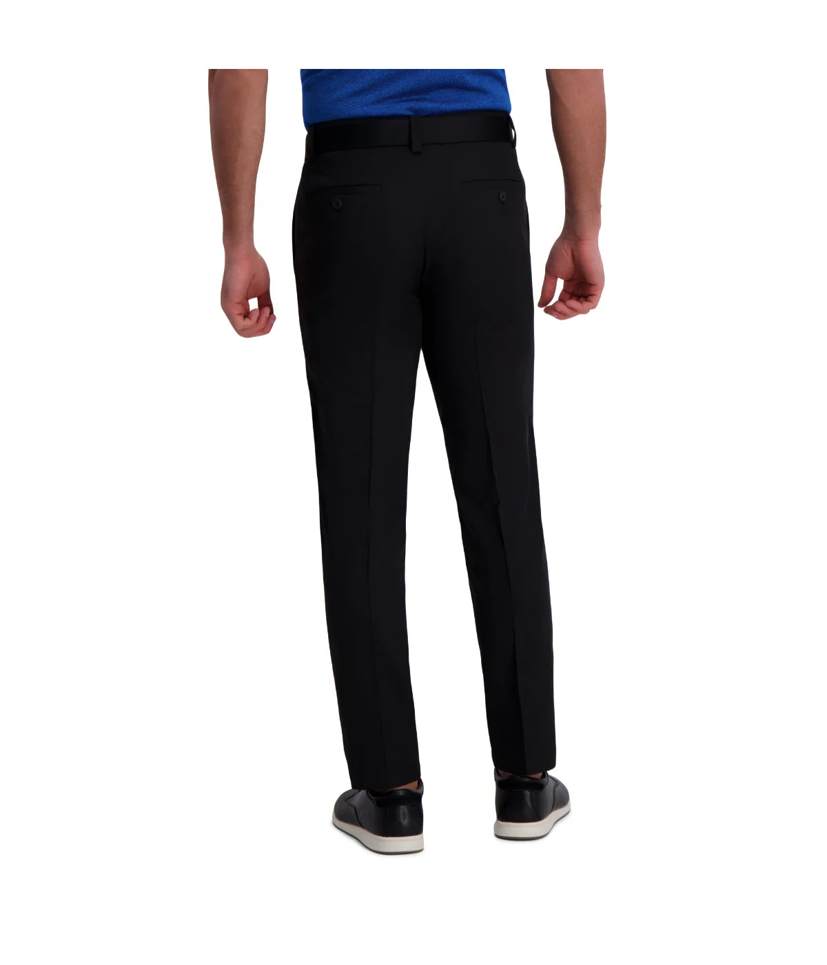 Haggar Men's Cool Right Performance Flex Pant-Straight Fit Black - Image 2