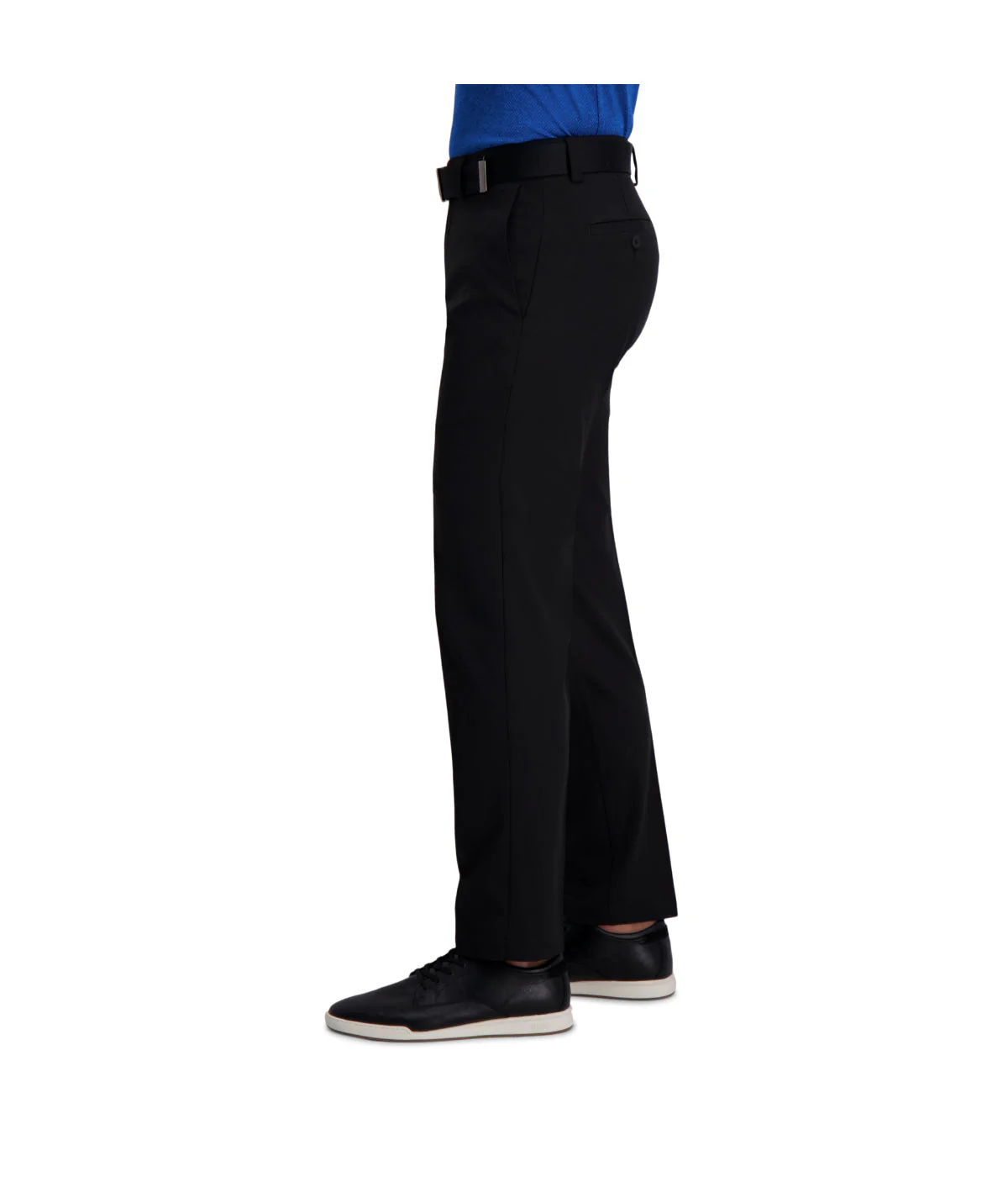 Haggar Men's Cool Right Performance Flex Pant-Straight Fit Black - Image 3