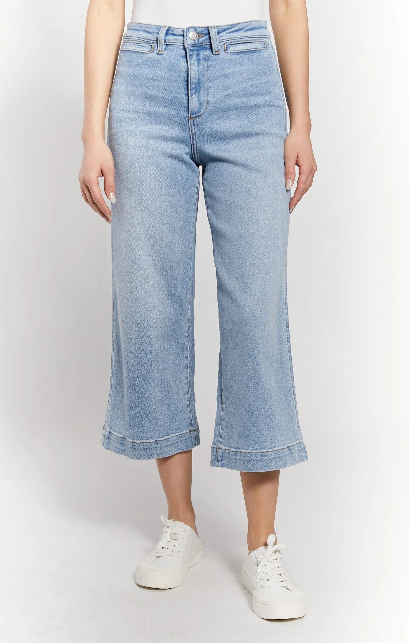 High Rise Wide Leg Crop Jeans - Image 3