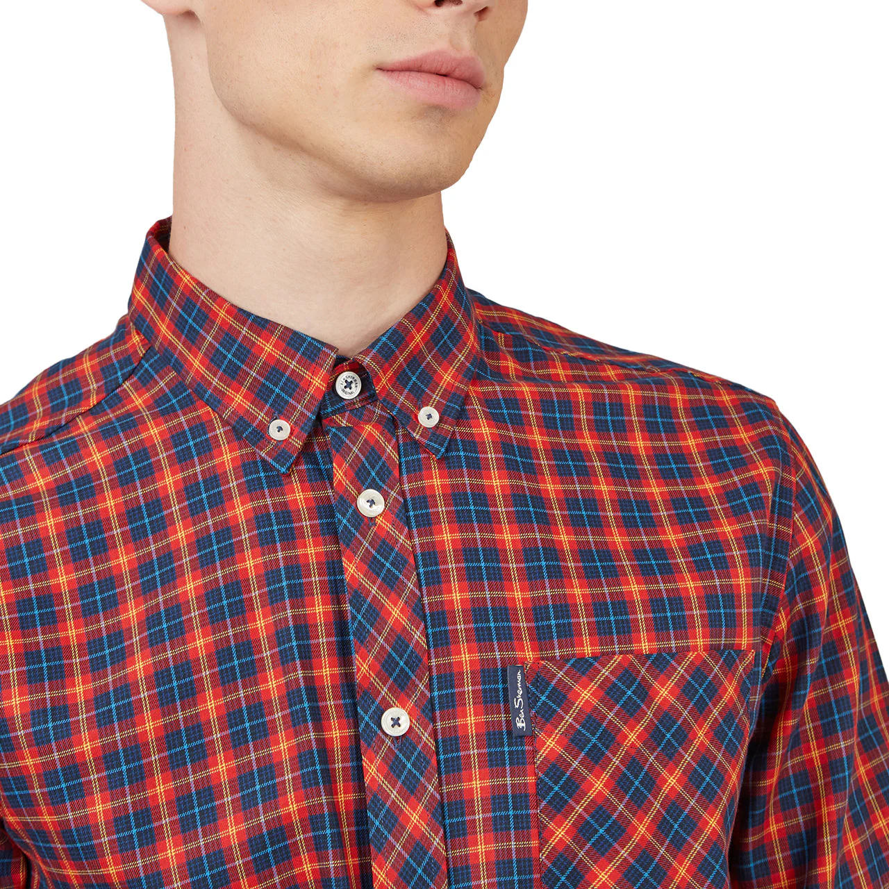 House Tartan Buttondown Shirt with Long Sleeves - Image 4