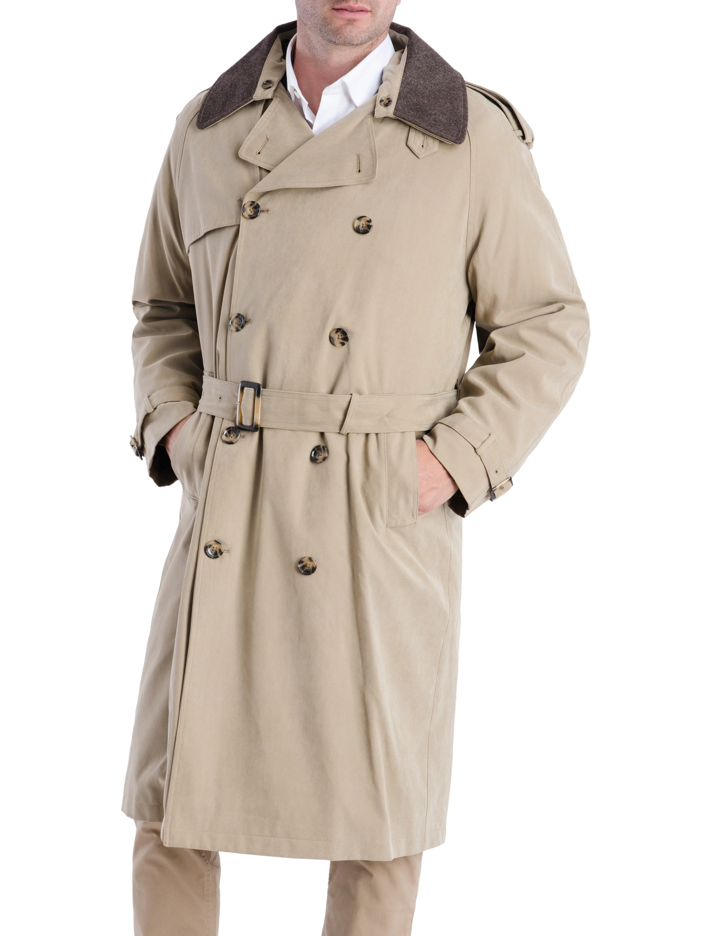 Iconic Double Breasted Trench Coat British Khaki - Image 2