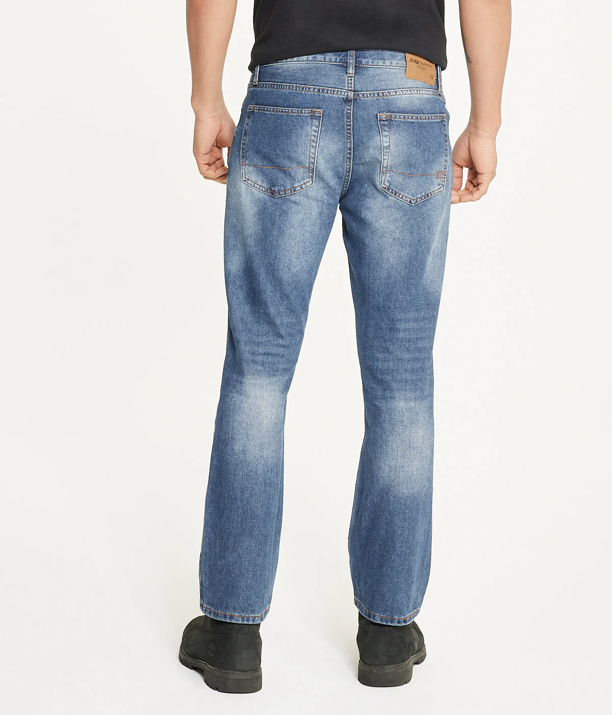 Indigo Wash Rigid Slim Boot Cut Jean - Image 2