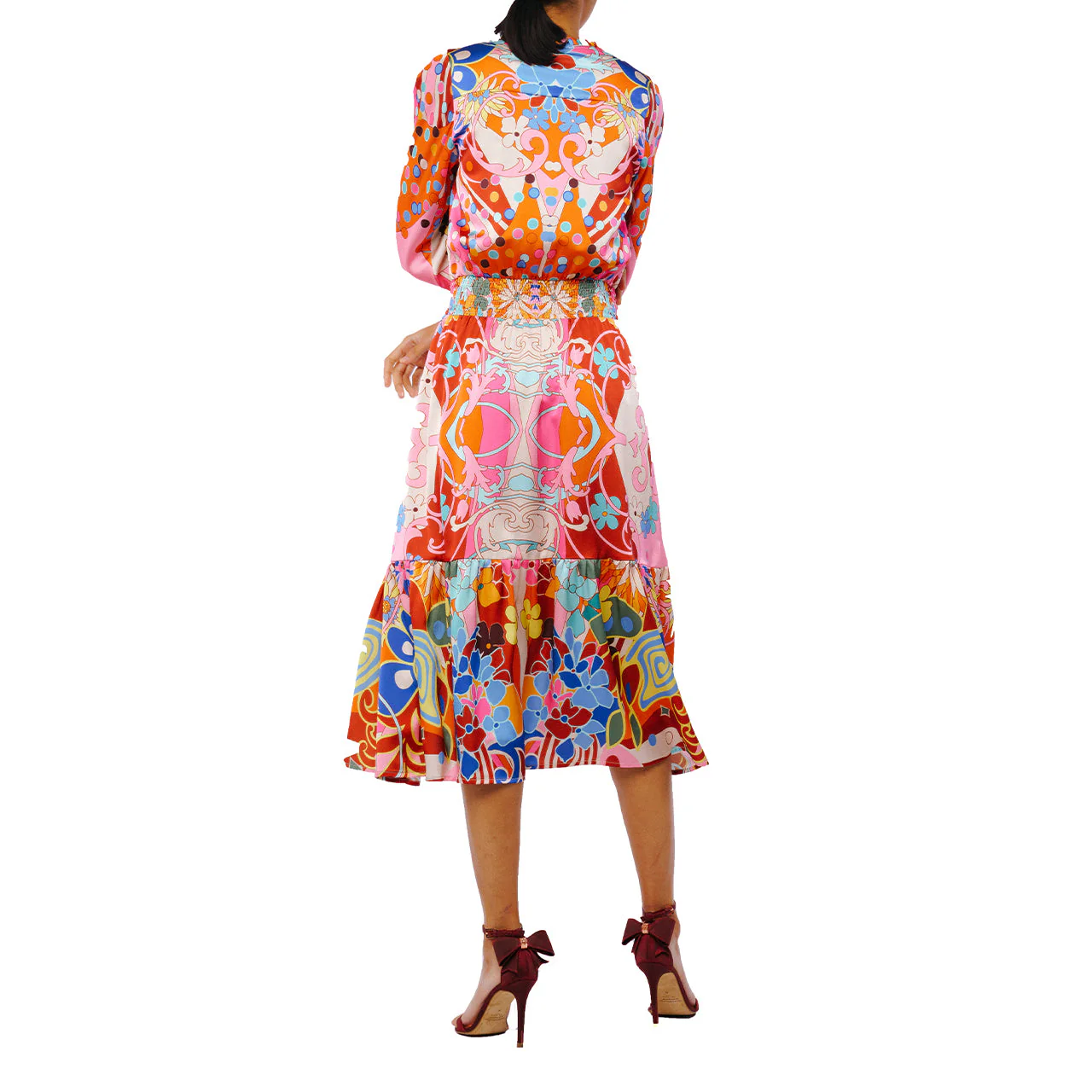 Irena Abstract Print Mini Dress - Image 4