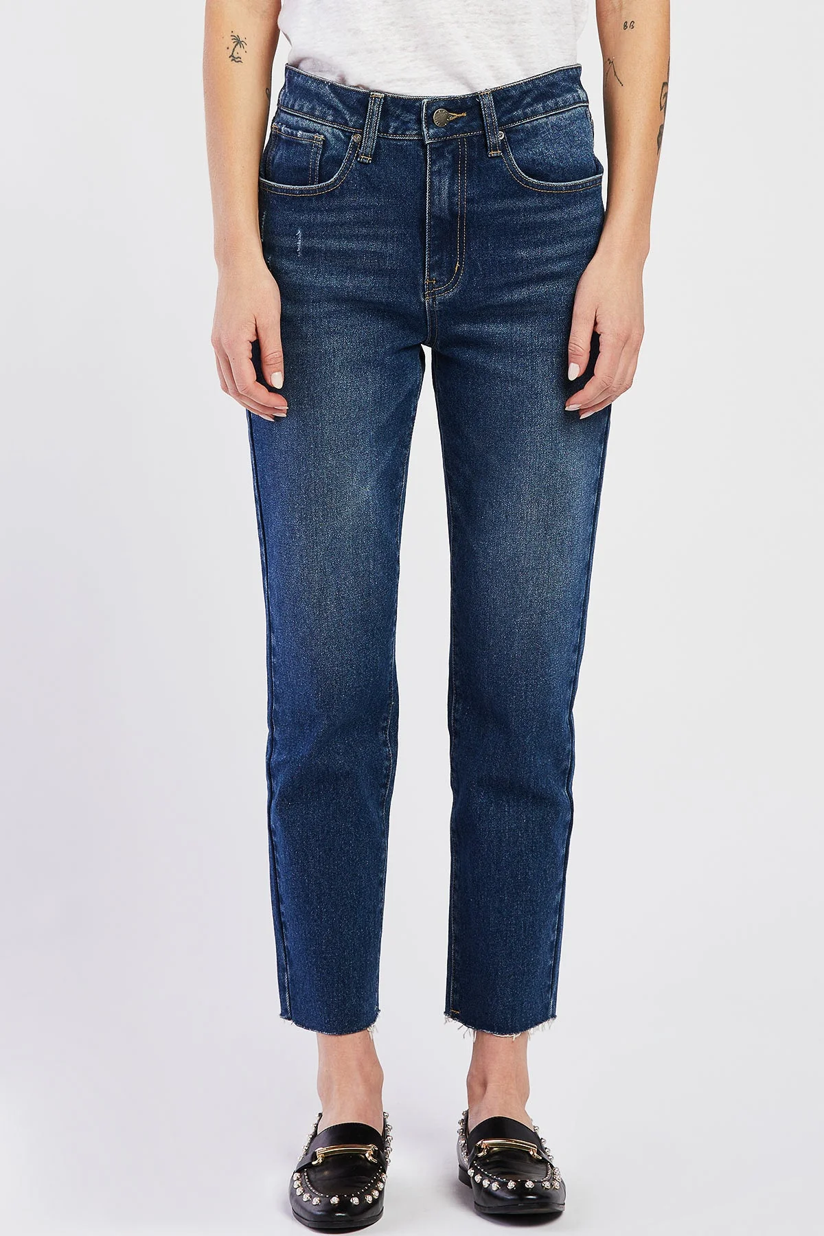 Jed High Rise 5 Pocket Ankle Length Jeans - Image 2