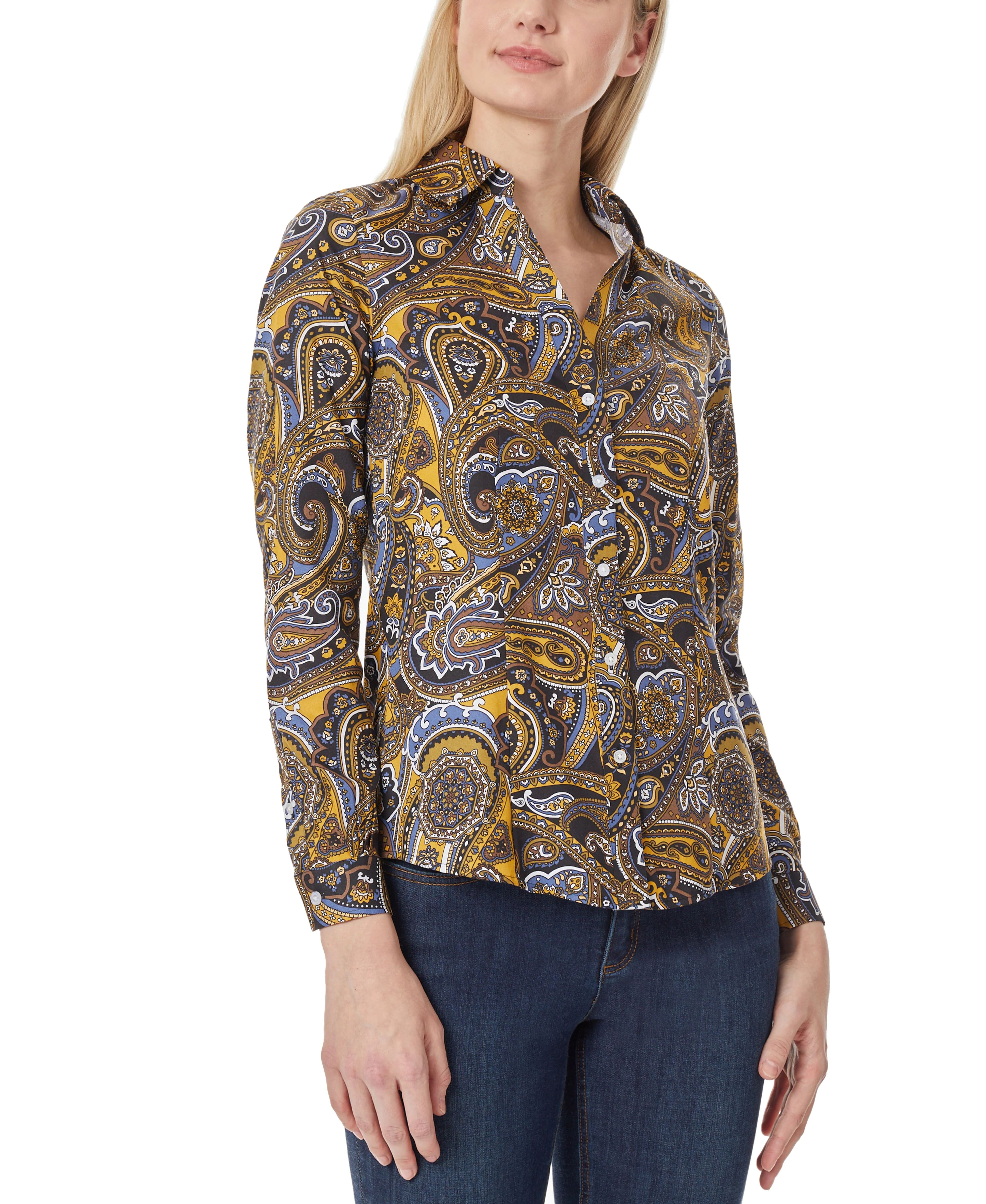 Jones Button Down Black Blouse - Image 2