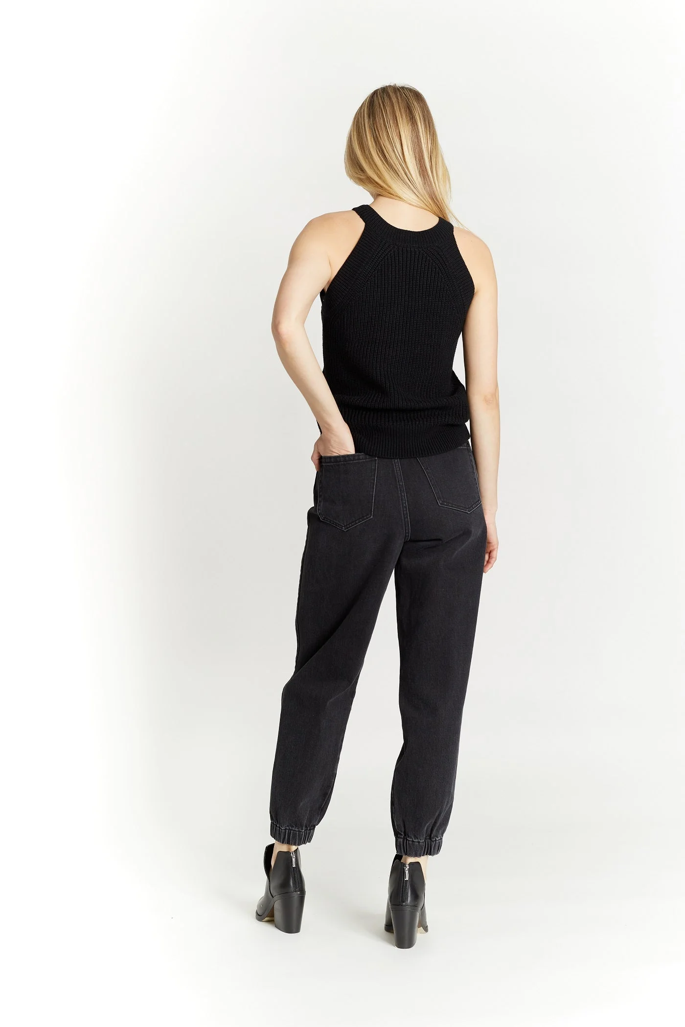 Knit Halter with Crew Neck - Image 2