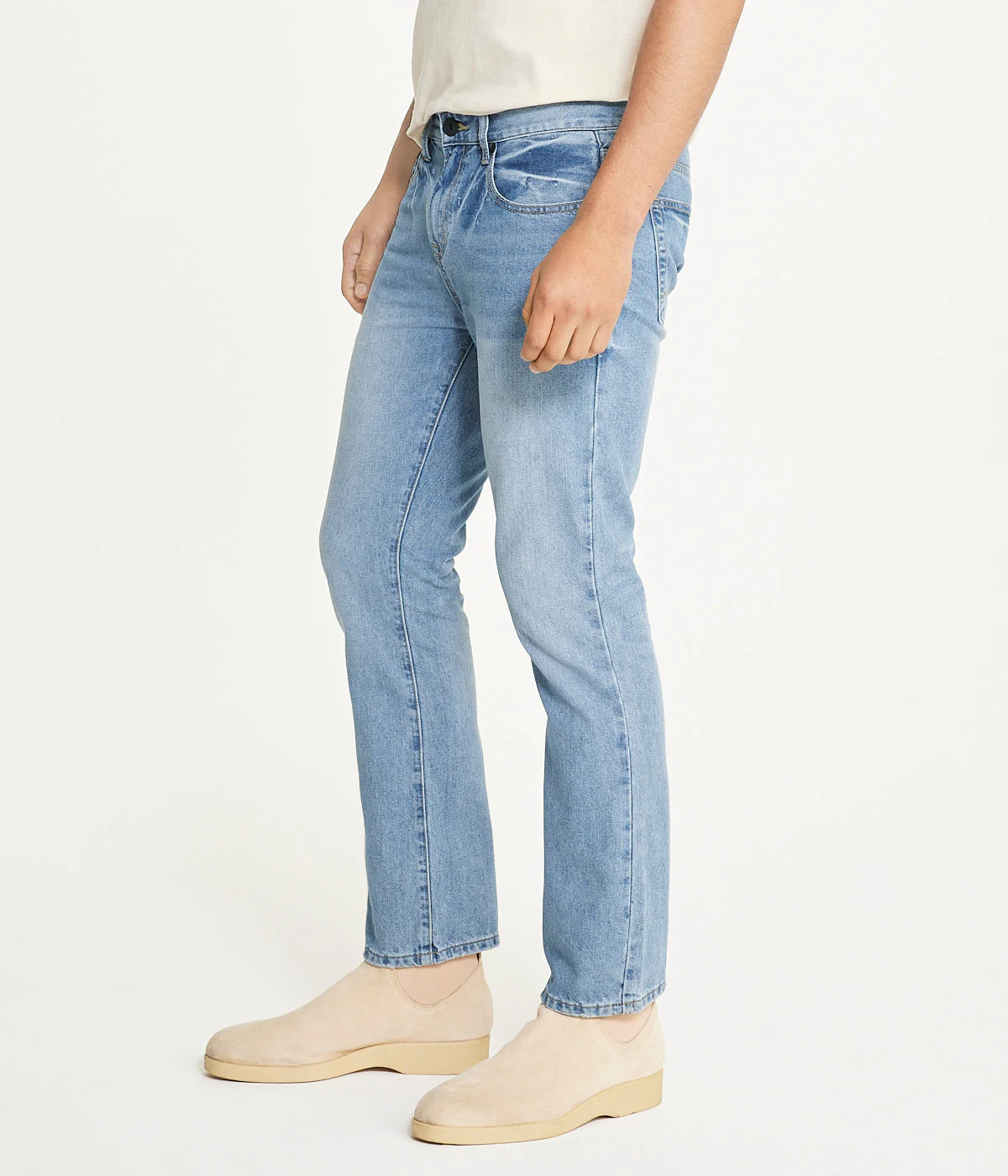 Light Wash Rigid Slim Boot Cut Jean - Image 3