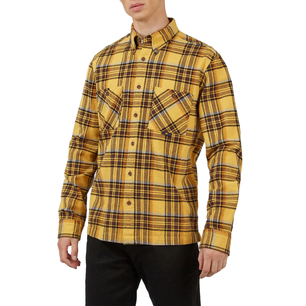 Long Sleeve Brushed Ivy Check Buttondown Shirt - Image 2