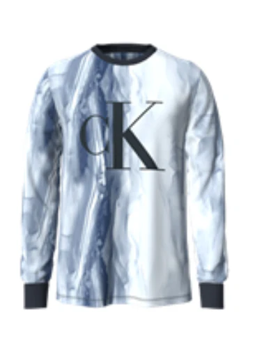 Long Sleeves Aop Monogram Crew Tee - Image 2