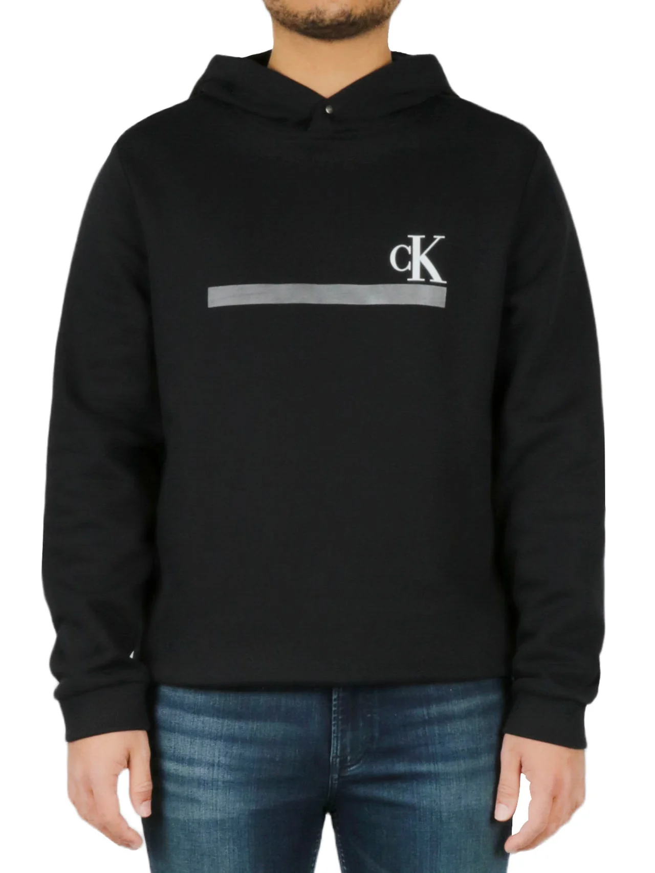 Long Sleeves Foil Stripe Hoodie - Image 3