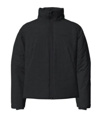 Long Sleeves Front Zipper Mock Neck Puffer Coat - Image 3