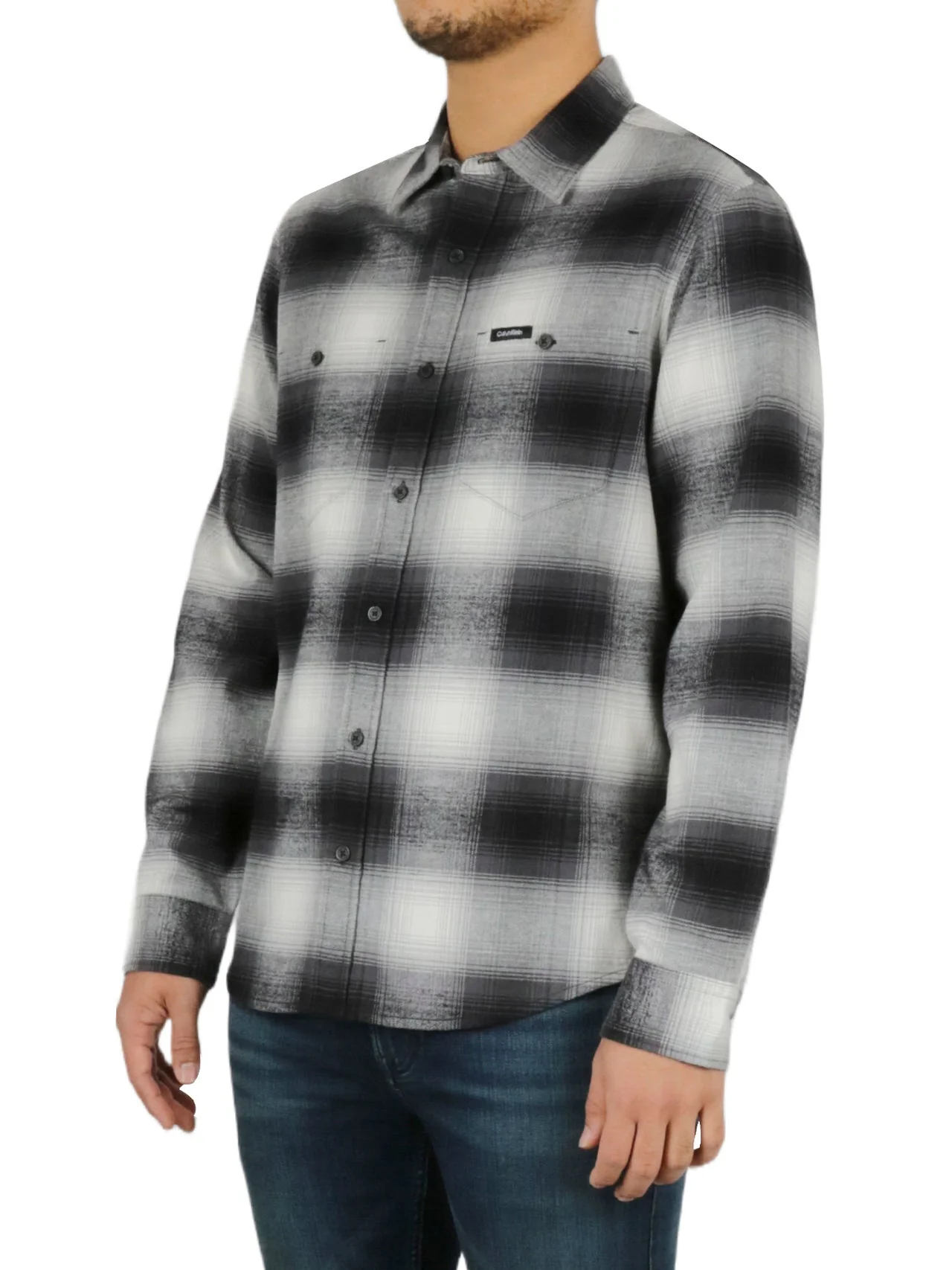 Long Sleeves Iconic Patch Flannel Shirt - Image 2