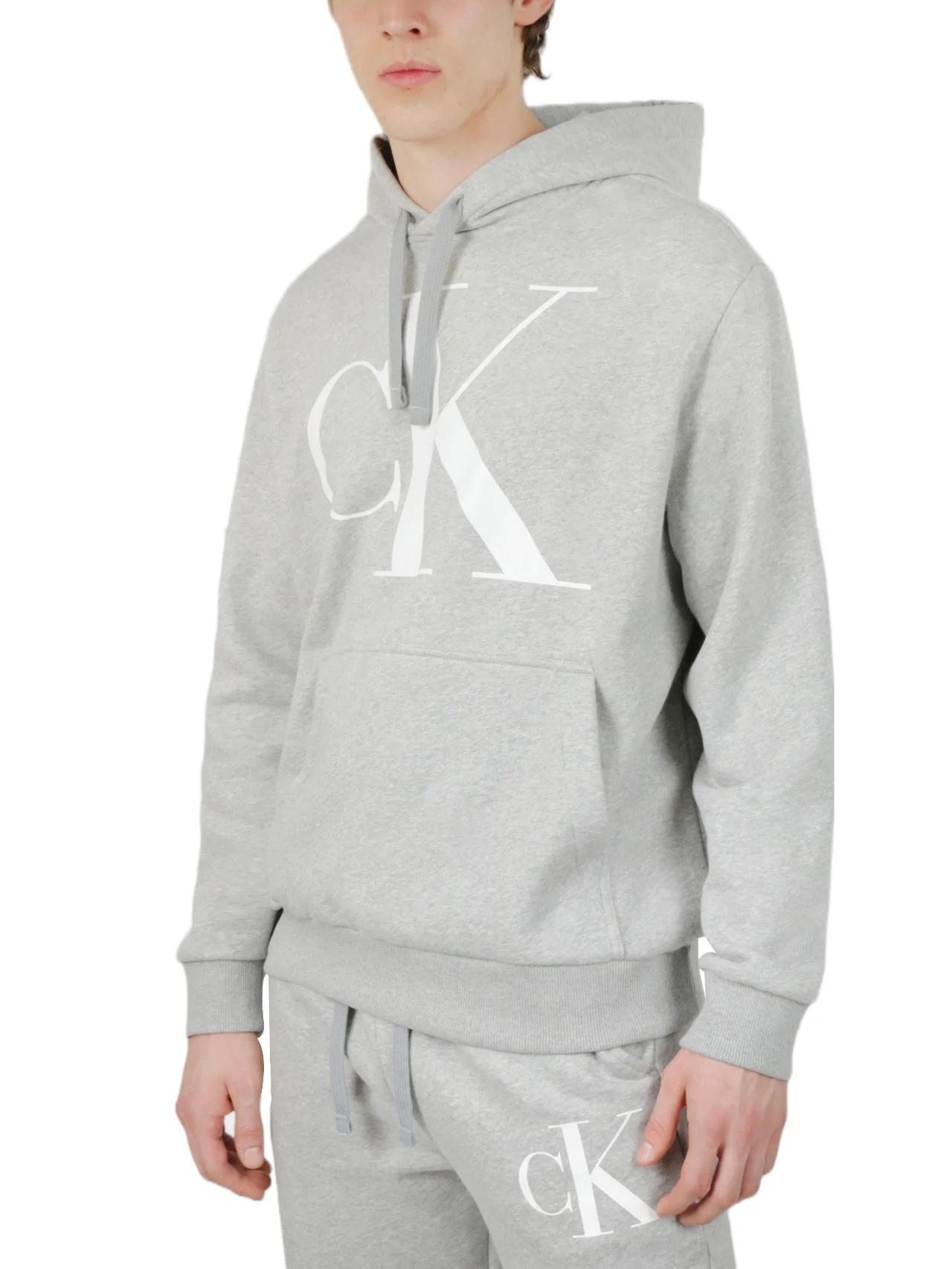 Long Sleeves Monogram Fleece Hoodie - Image 2