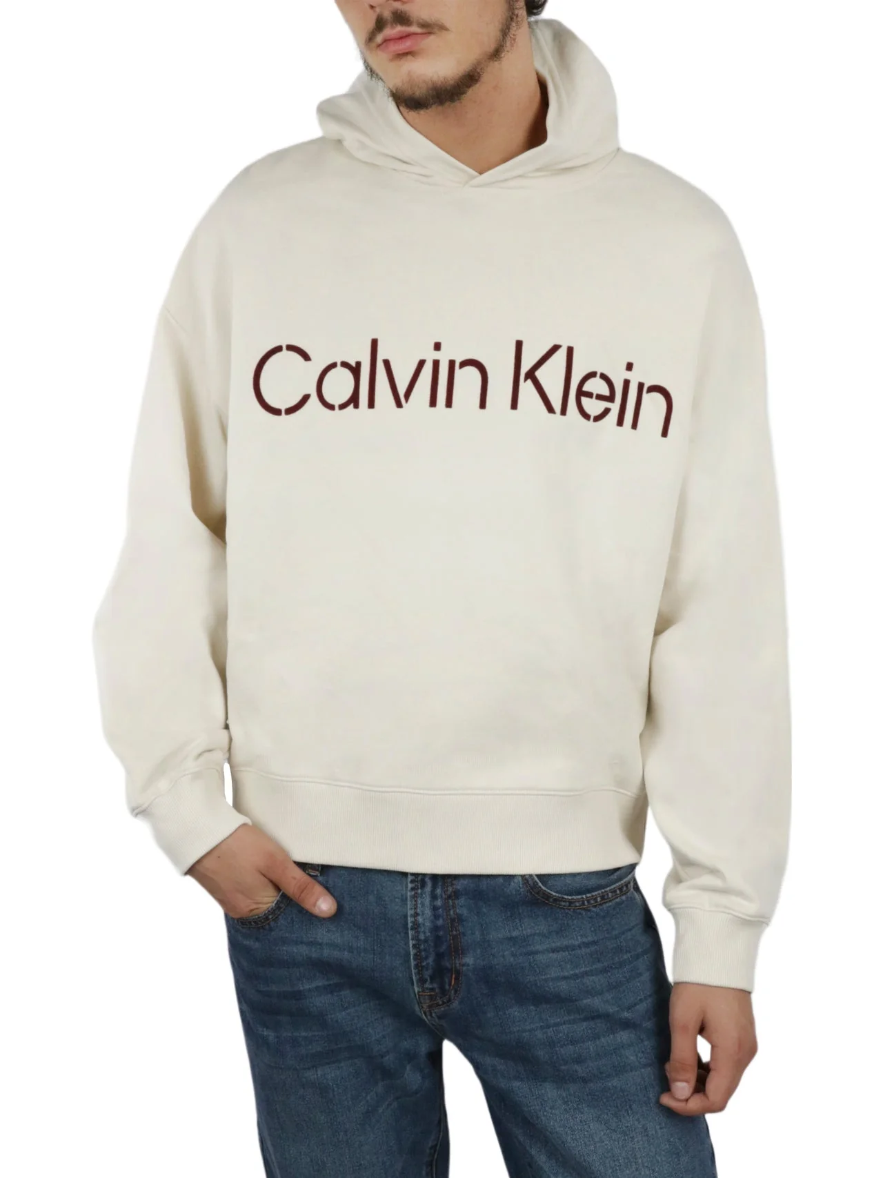 Long Sleeves Relaxed Stncl Sueded PO Hoody - Image 3