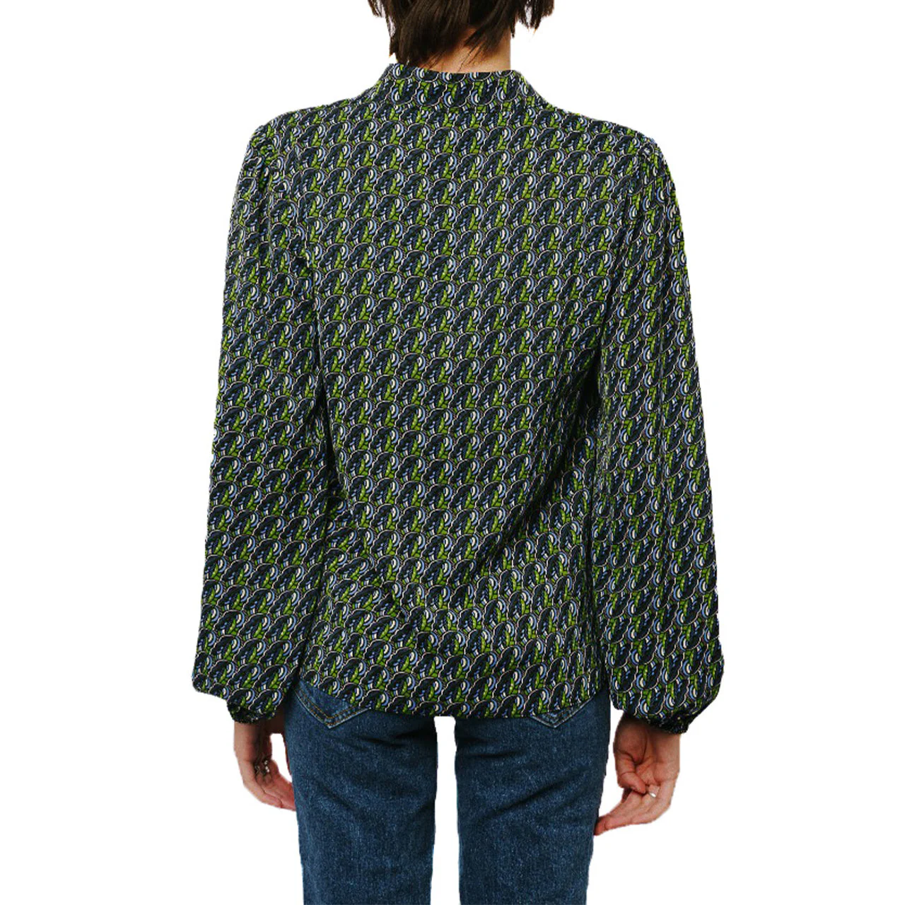 Mavie Button Down Long Sleeve Blouse - Image 4