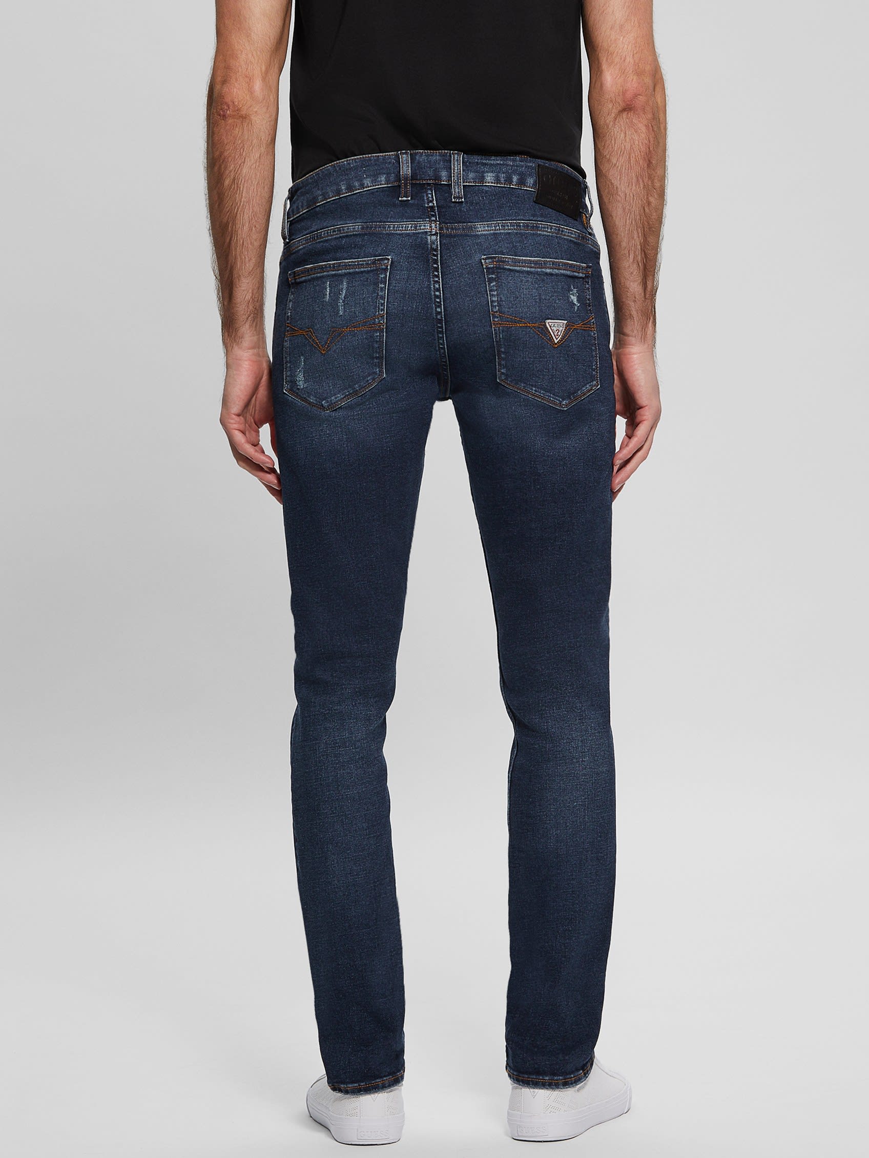 Men's Eco Distressed Tapered Jeans - Image 2