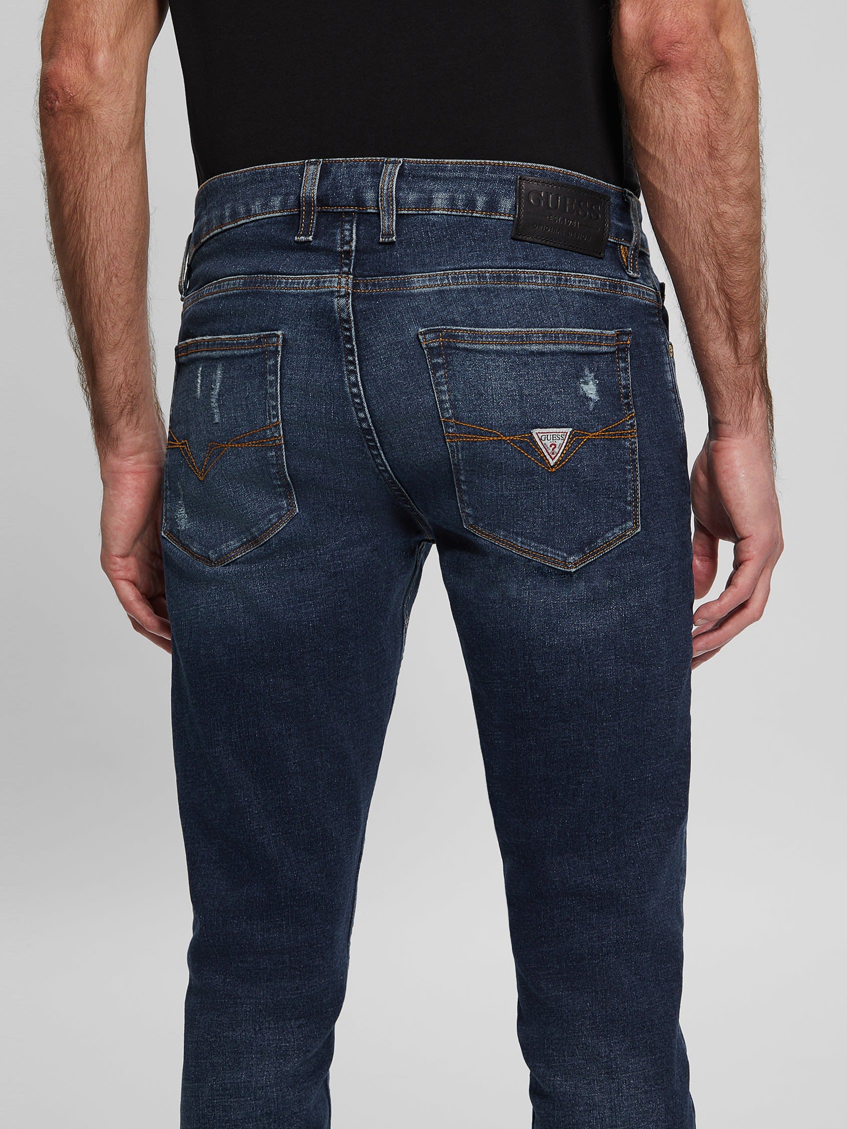 Men's Eco Distressed Tapered Jeans - Image 5