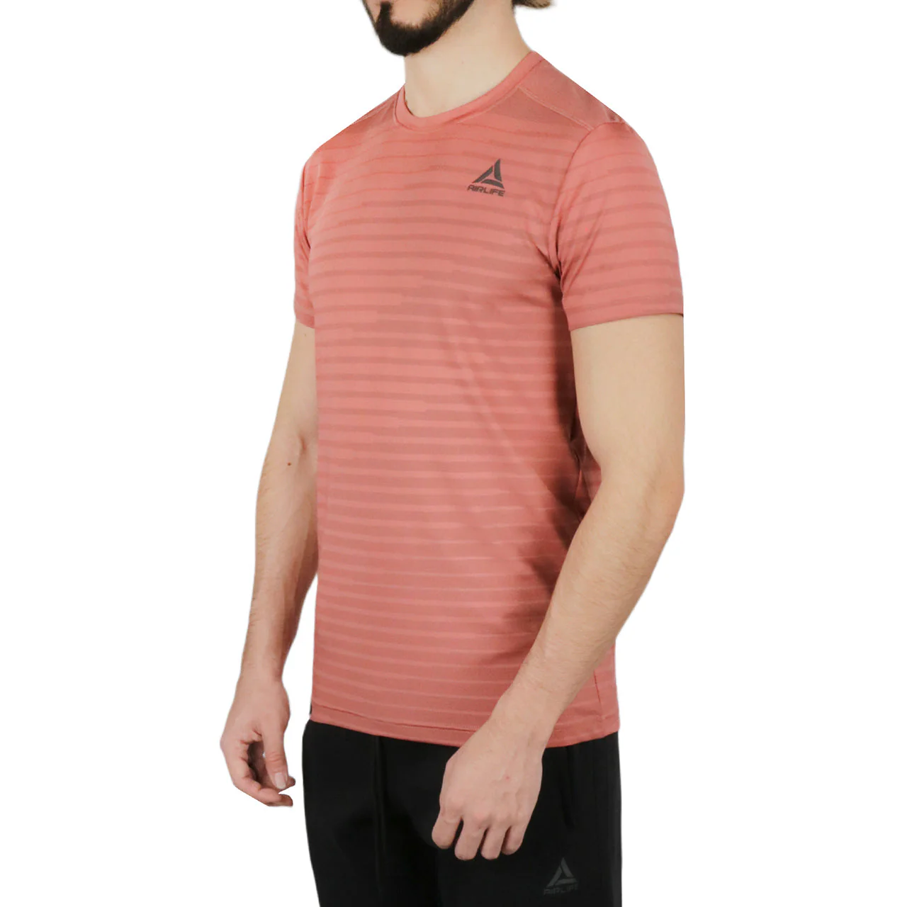 Men's Polyster T-Shirt in Orchid - Image 4