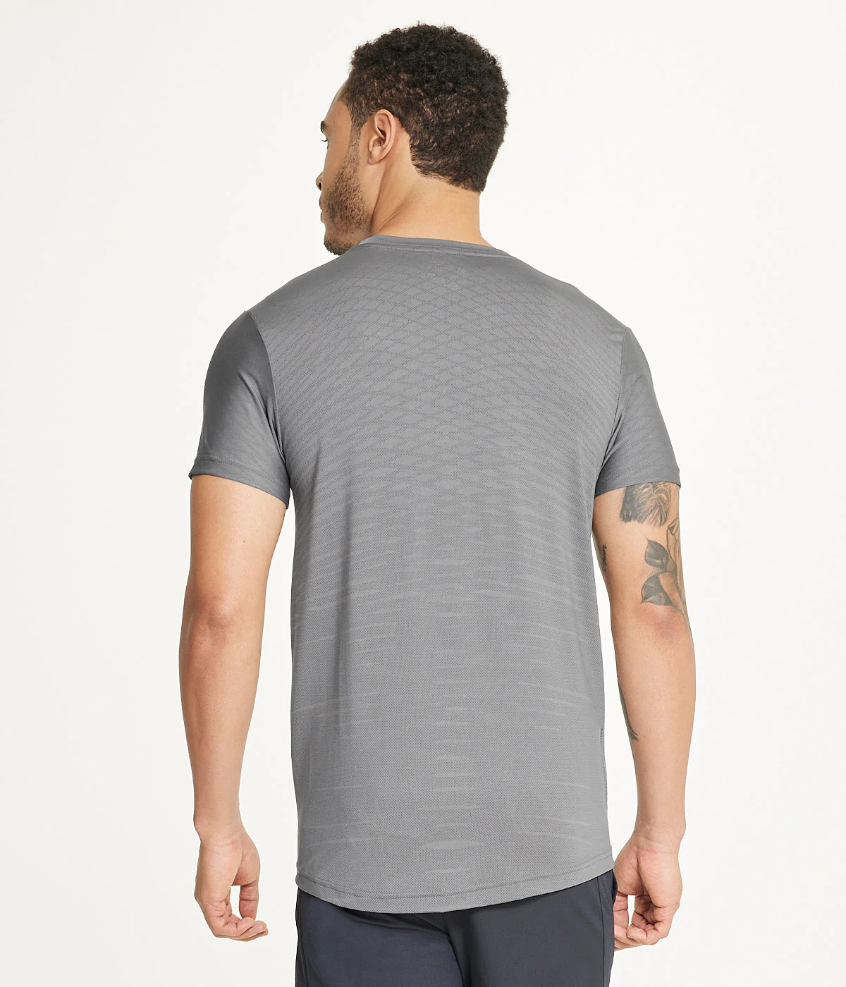 Men's Polyster T-Shirt in Orchid - Image 2