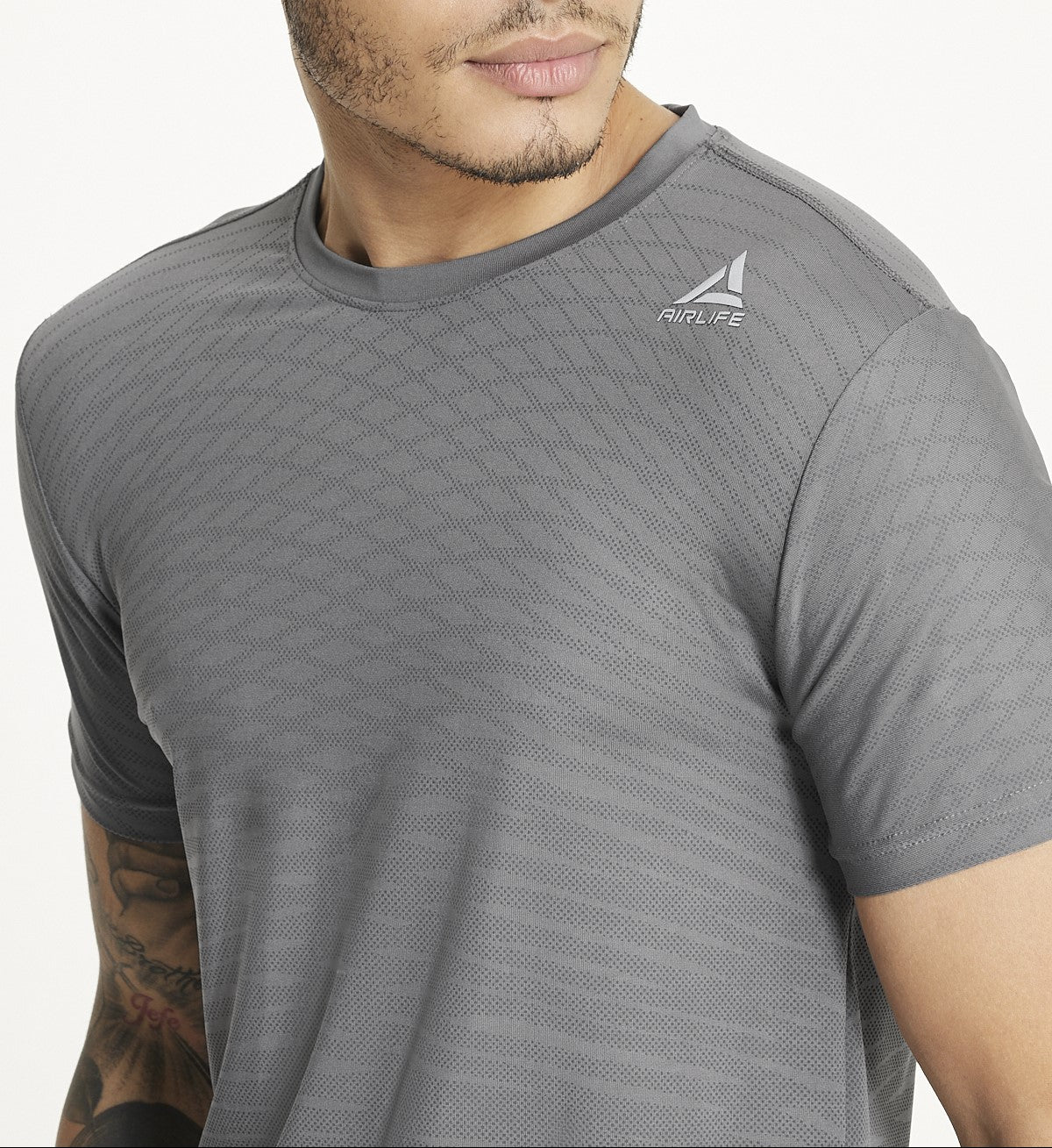 Men's Polyster T-Shirt in Orchid - Image 4