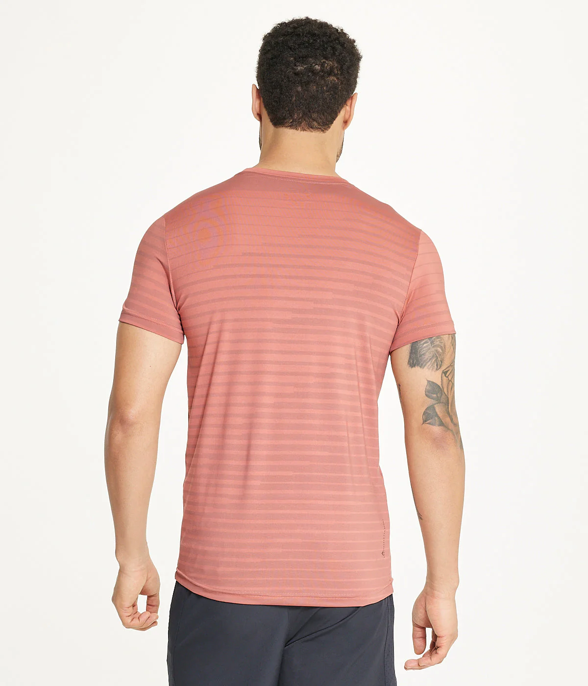 Men's Polyster T-Shirt in Orchid - Image 2