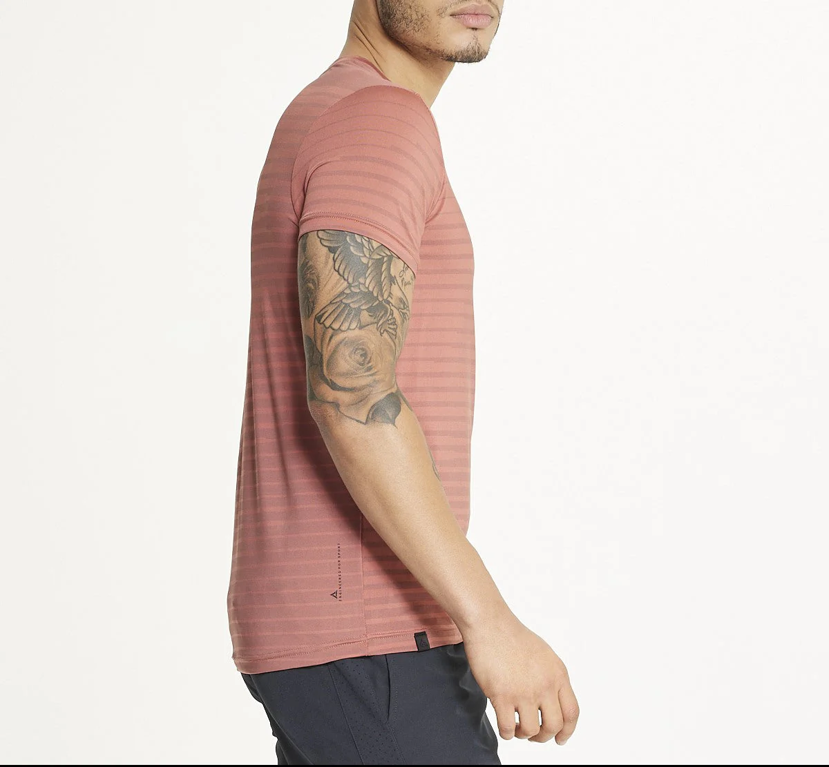 Men's Polyster T-Shirt in Orchid - Image 3