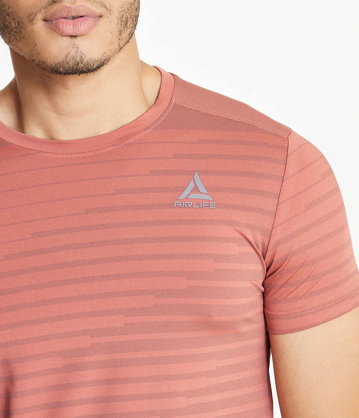 Men's Polyster T-Shirt in Orchid - Image 4