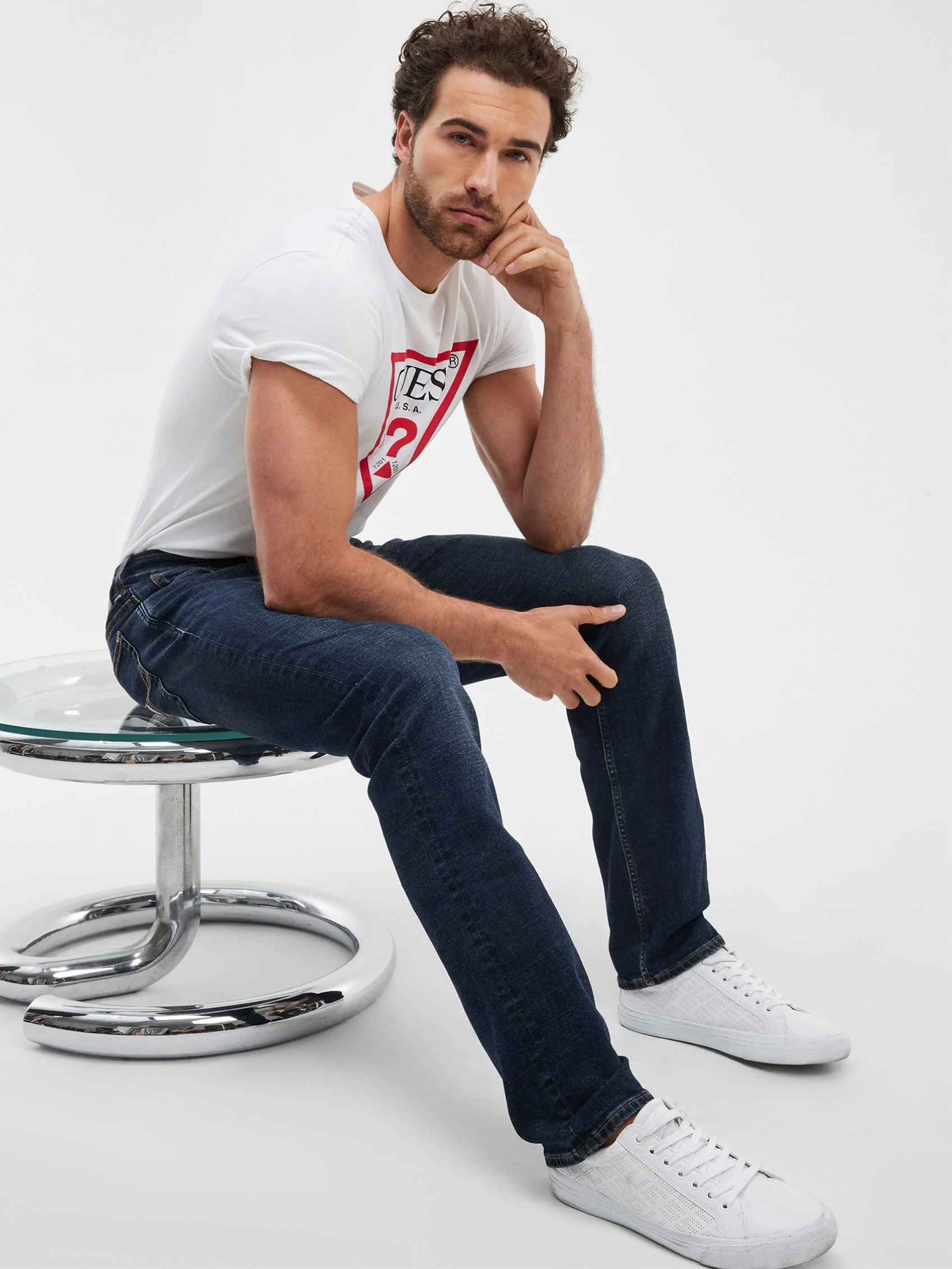 Men's Slim Straight Jeans - Image 5