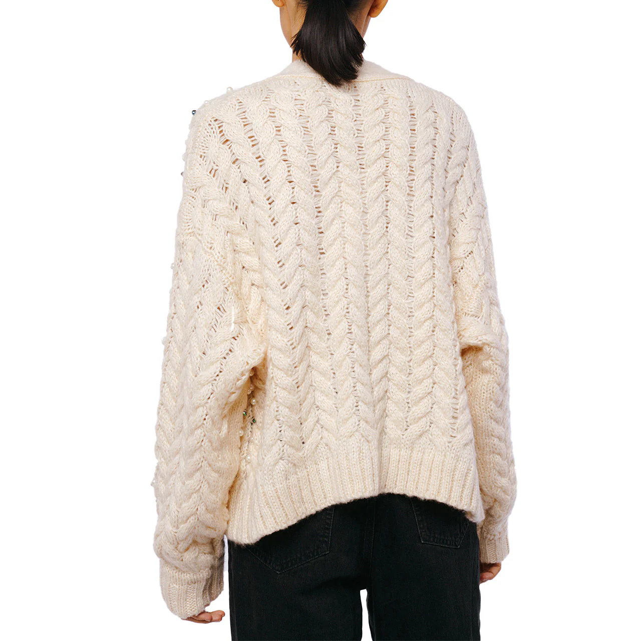 Merina Pearl Trimmed Cardigan - Image 4