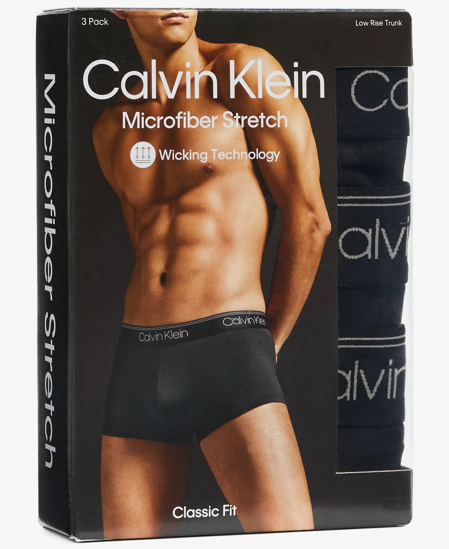 Micro Fiber Stretch Low Rise Trunk 3 Pack - Image 2