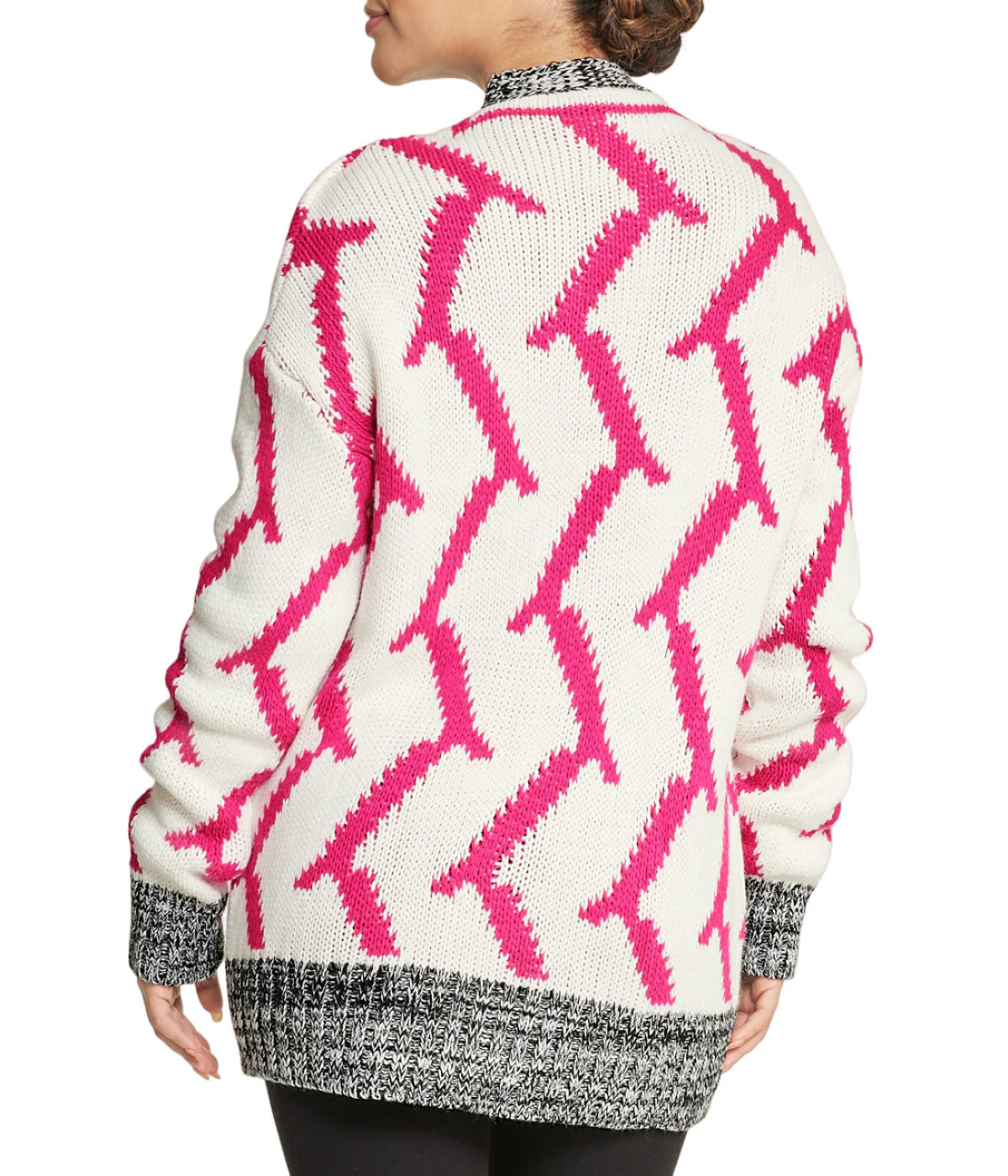 Mixed Media Cardigan - Image 2
