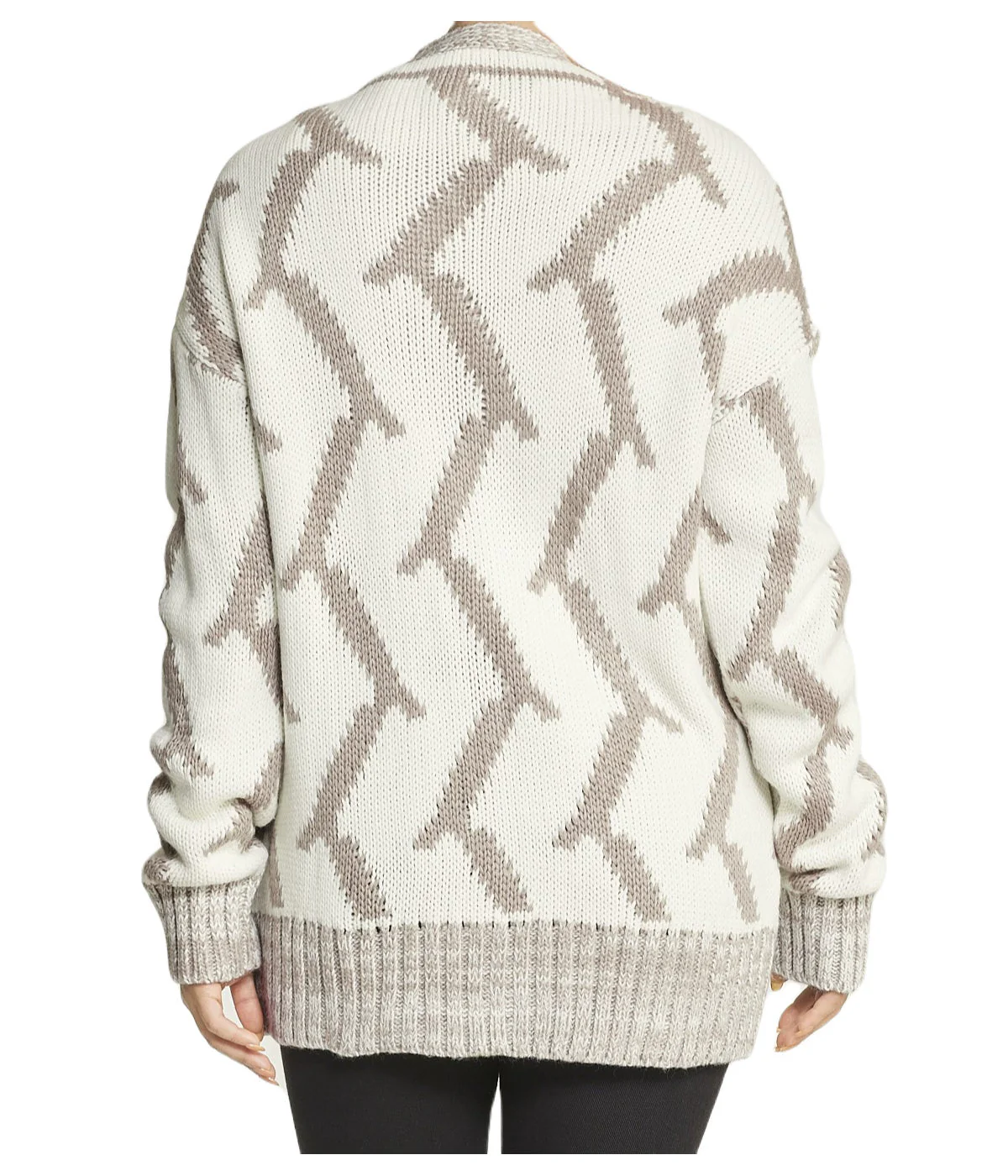 Mixed Media Cardigan - Image 2
