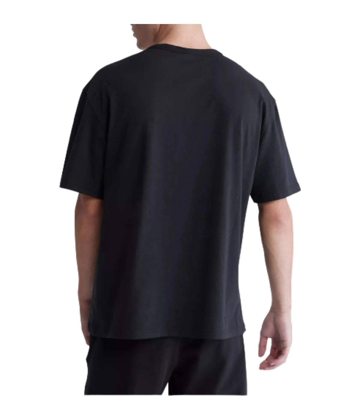 Modern Cotton Short Sleeve Crew Neck Tee Black - Image 2