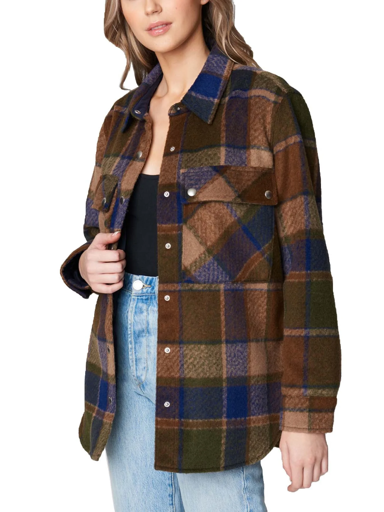 Multi Color Plaid Shacket - Image 3