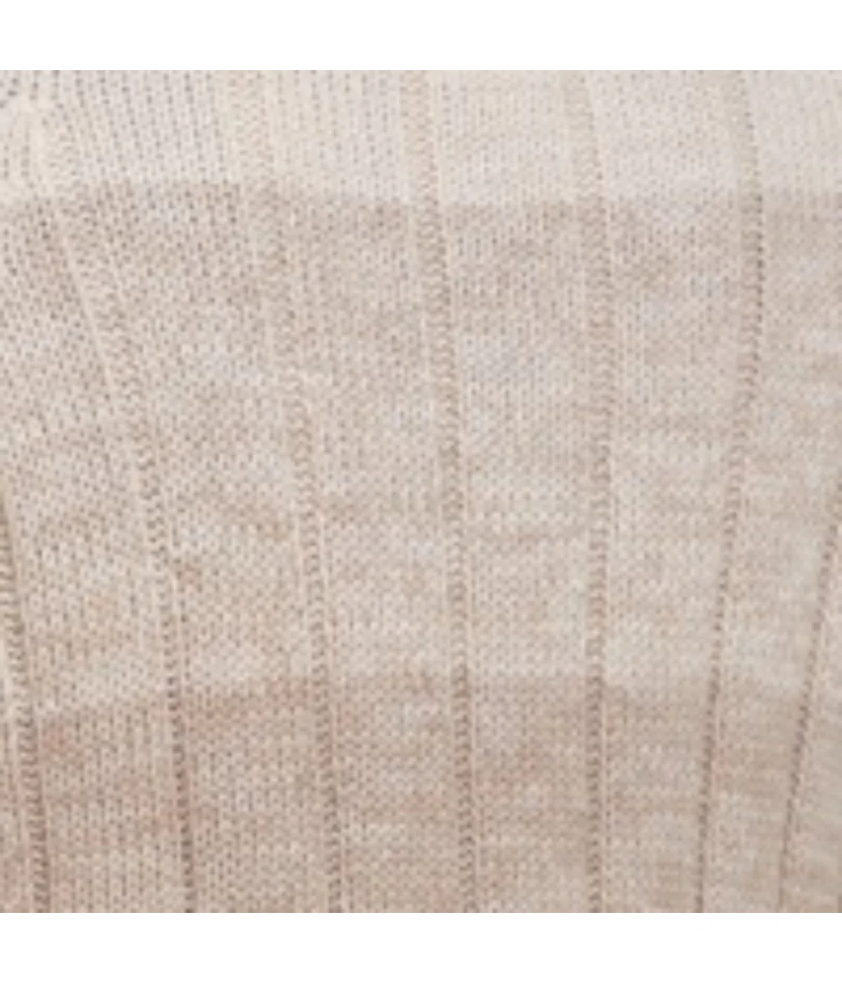 Ombre Cable Button Mock Neck Sweater Beige Marl - Image 5