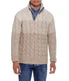 Ombre Cable Button Mock Neck Sweater Beige Marl - Image 6