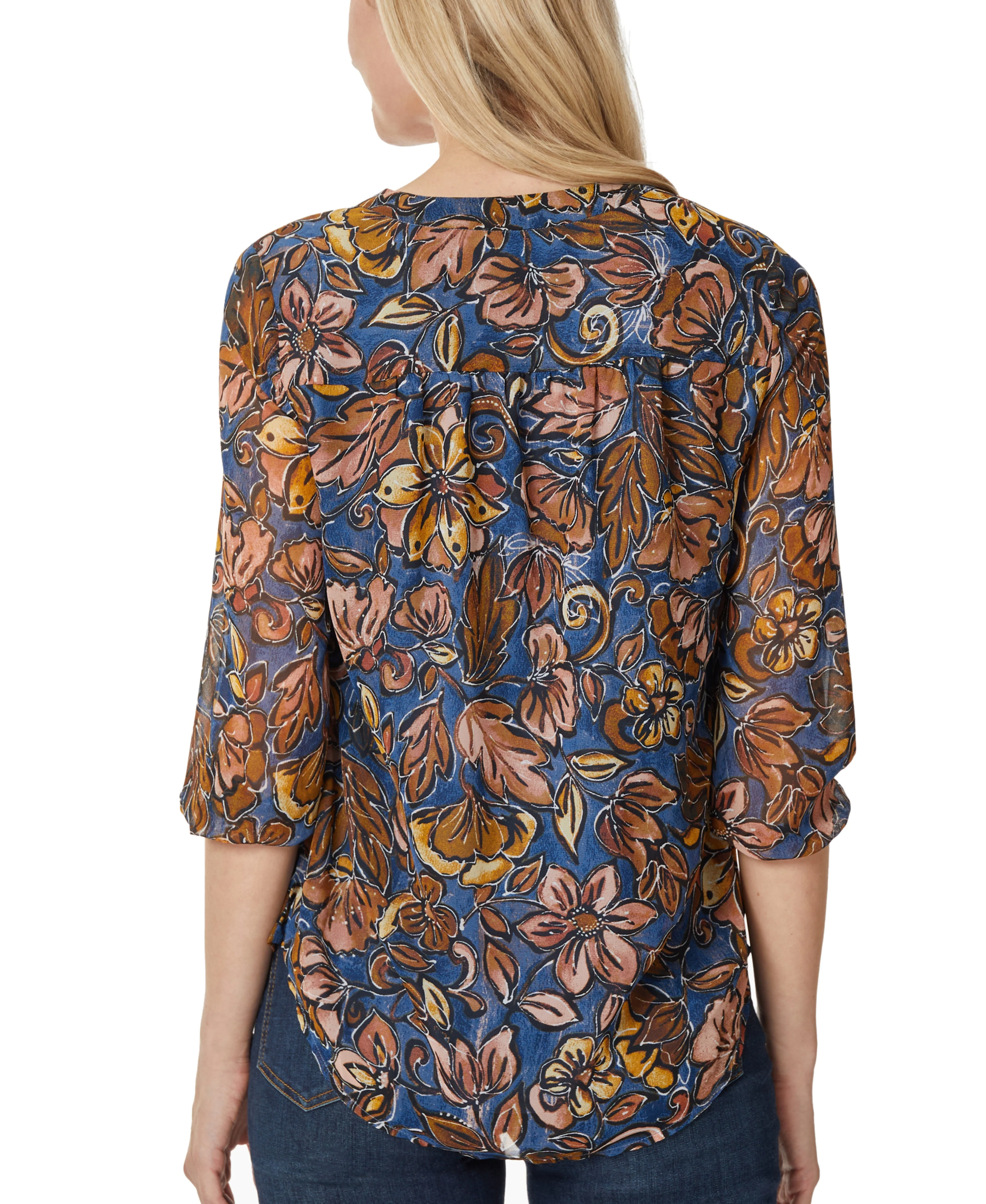 Pleat Front V-Neck Tunic - Image 3