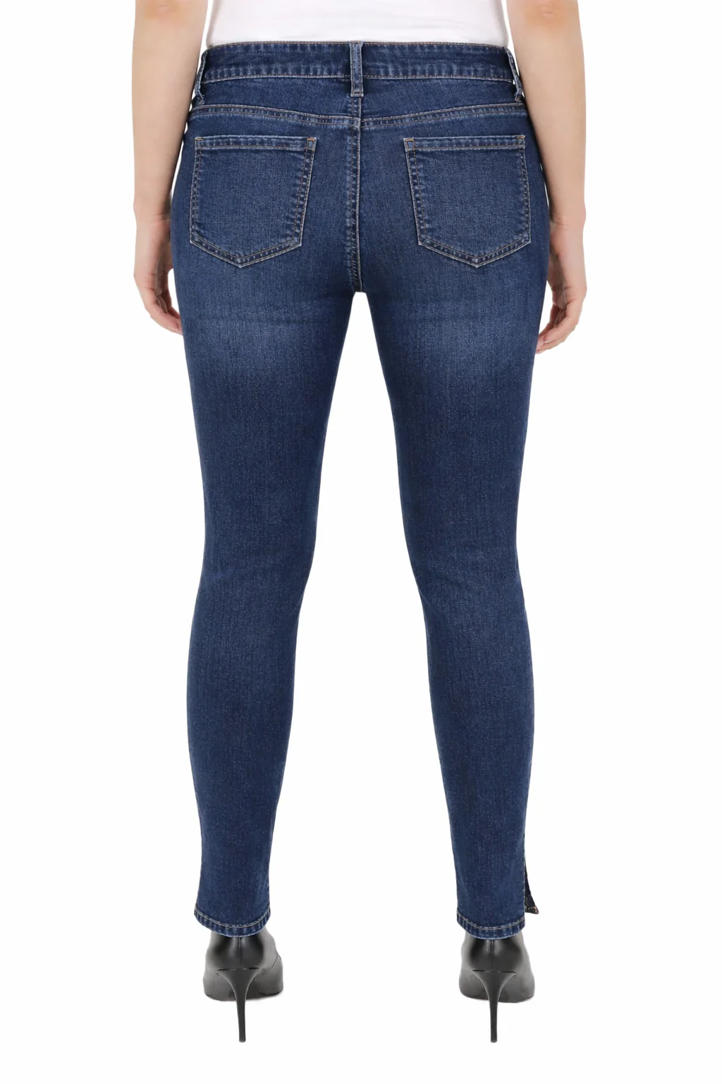 Plus Size Vented-Hem Ankle Jeans - Image 4