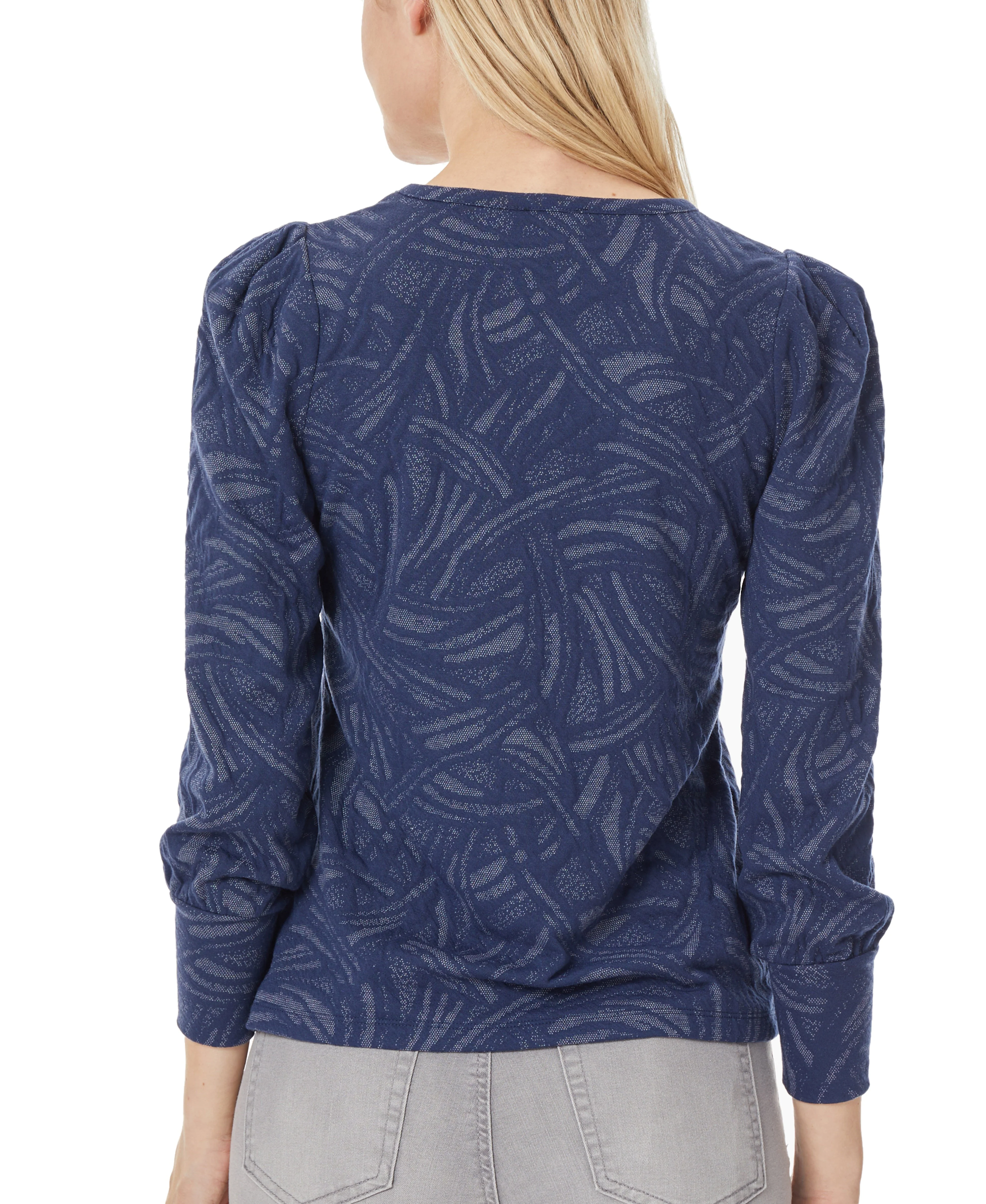 Puff Sleeve Scoop Neck Top - Image 3
